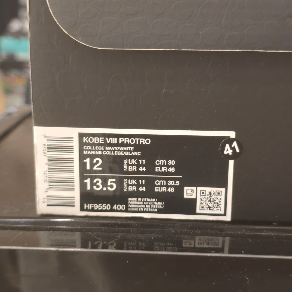 Nike Kobe 8 Protro College Navy SZ 12 USED MISMATCHED LACES