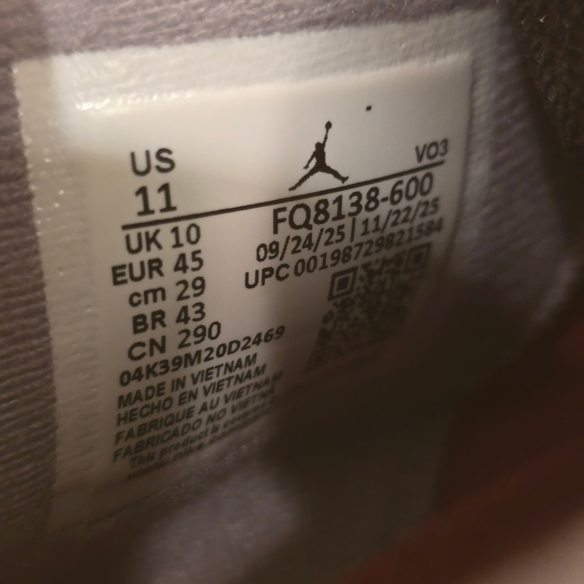 Jordan 4 Retro Toro Bravo (2026) SZ 11 USED