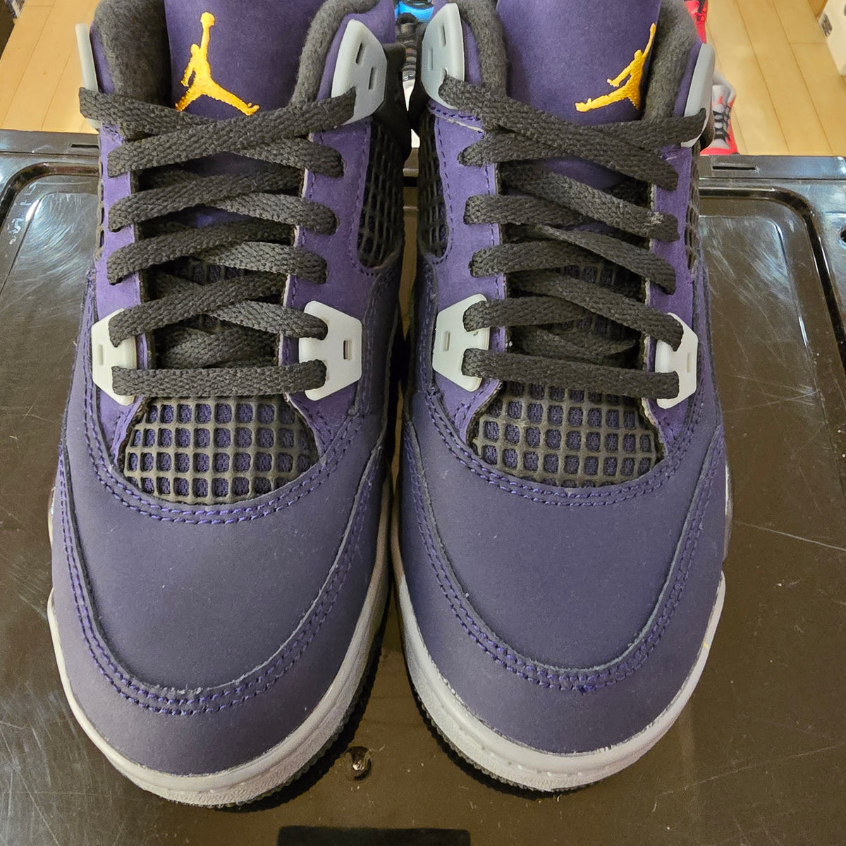 Jordan 4 Retro Lakers (PS) SZ 2Y MISSING LID
