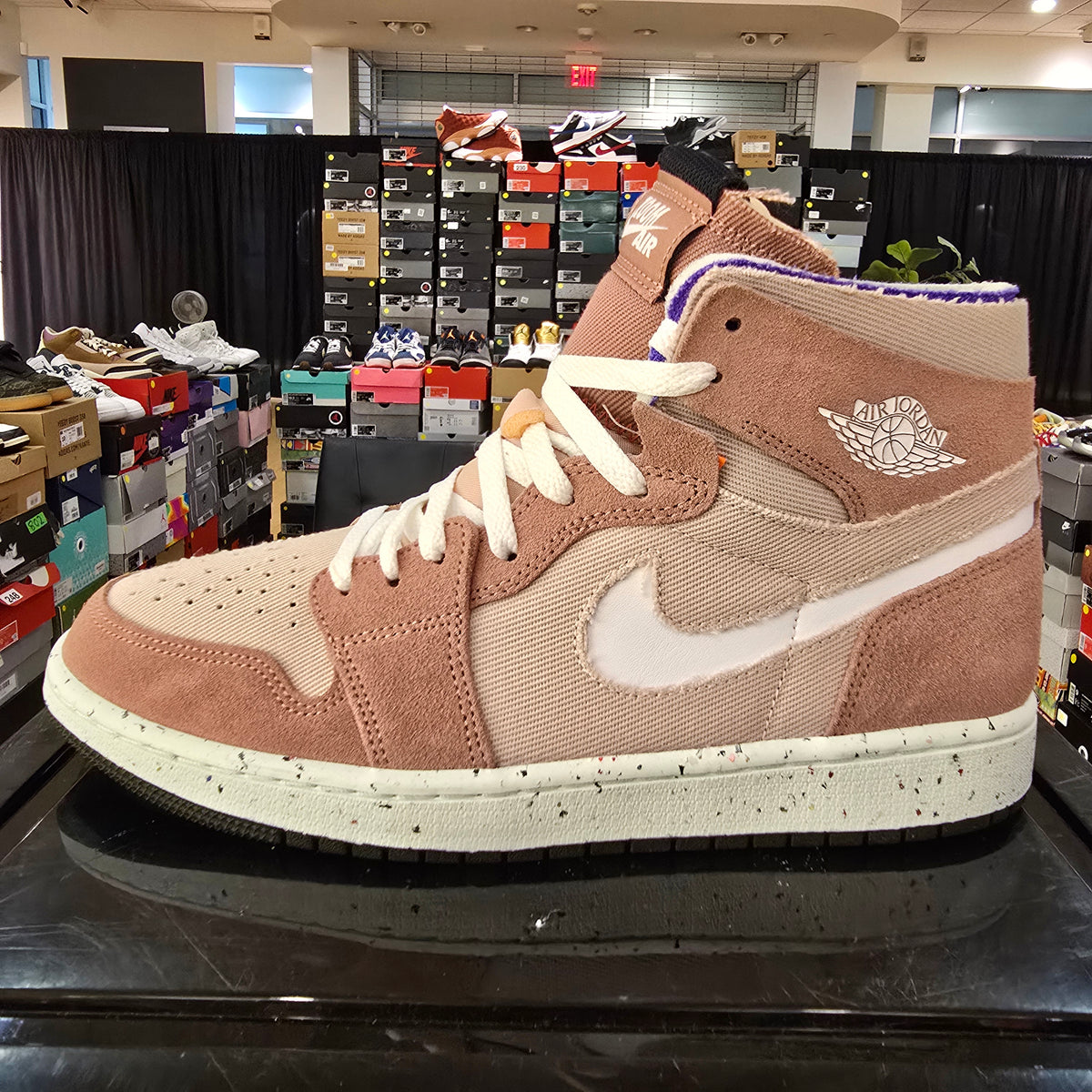 Jordan 1 Zoom Air CMFT Fossil Stone SZ 9.5