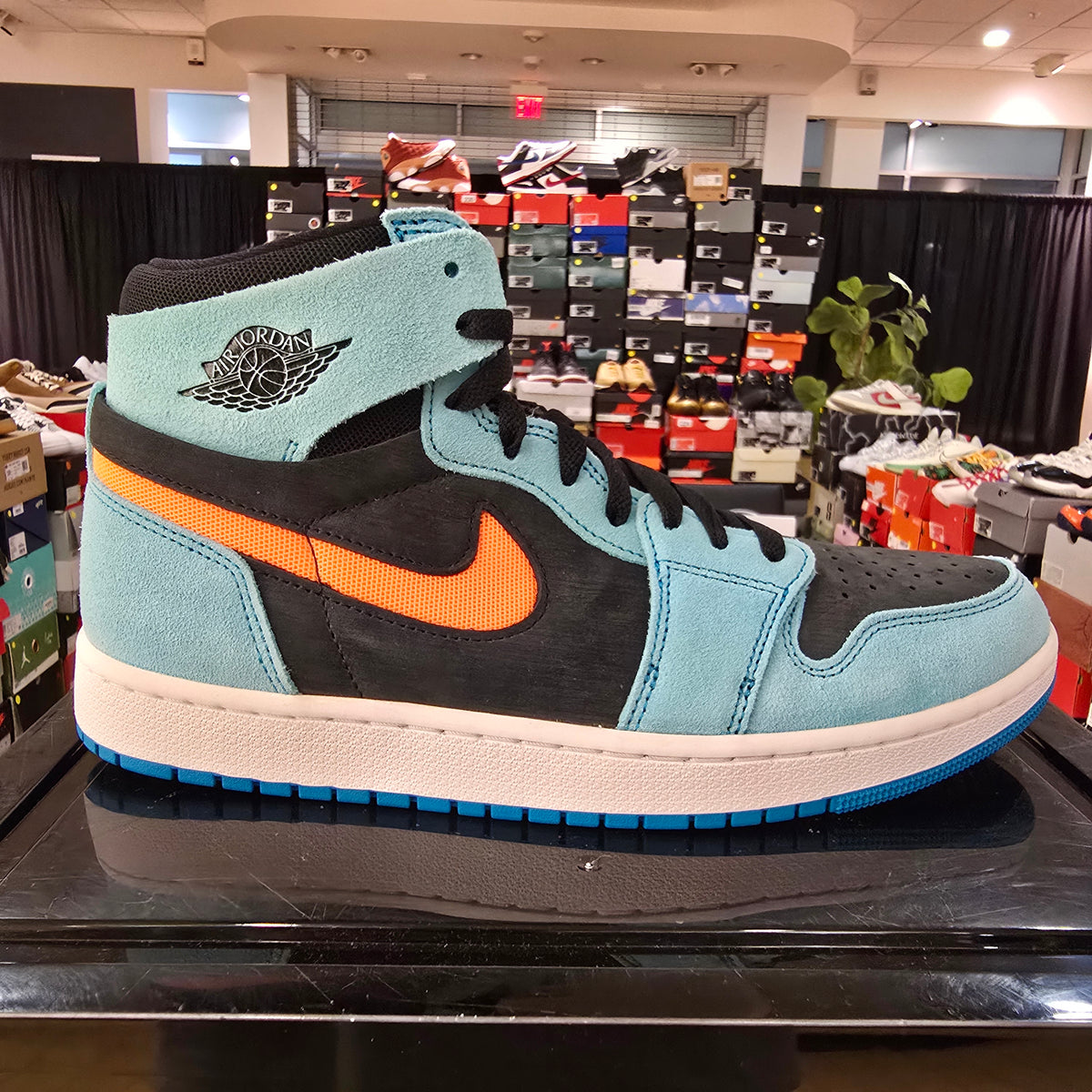 Jordan 1 Zoom CMFT 2 Bleached Aqua Bright Citrus SZ 10