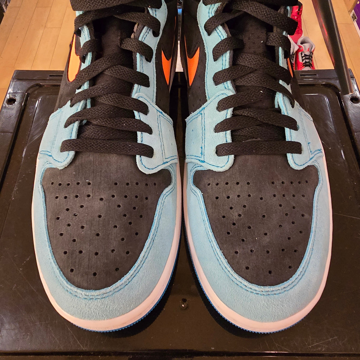 Jordan 1 Zoom CMFT 2 Bleached Aqua Bright Citrus SZ 10