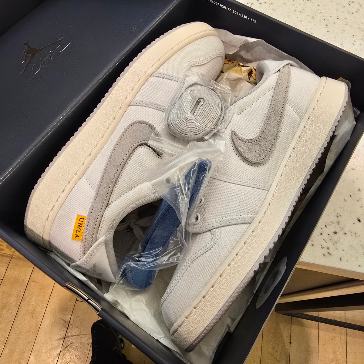 Jordan 1 Retro AJKO Low SP Union White Canvas SZ 9.5