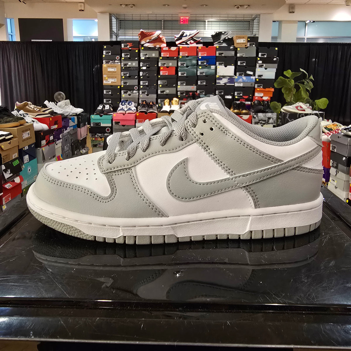 Nike Dunk Low Light Smoke Grey GS SZ 5.5Y MISSING LID
