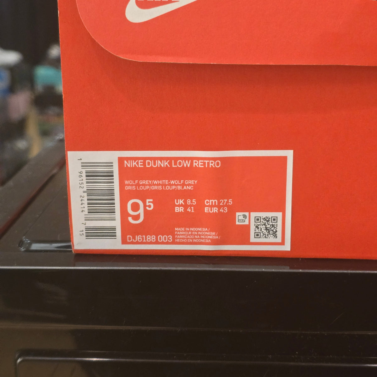 Nike Dunk Low Retro White Grey SZ 9.5