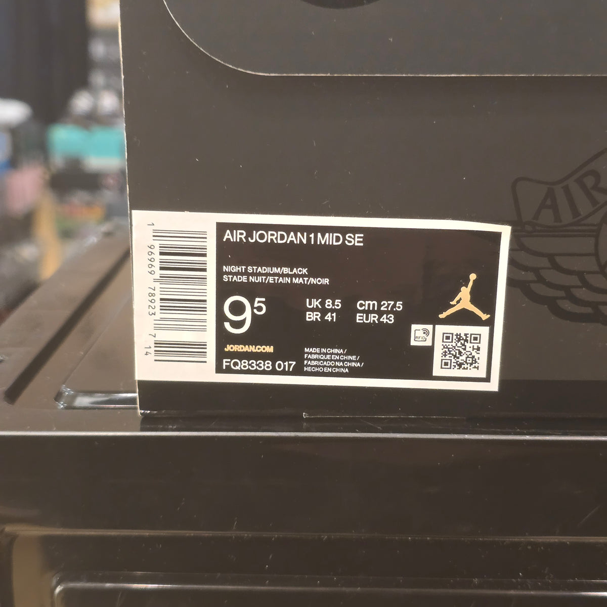 Jordan 1 Mid SE Night Stadium SZ 9.5