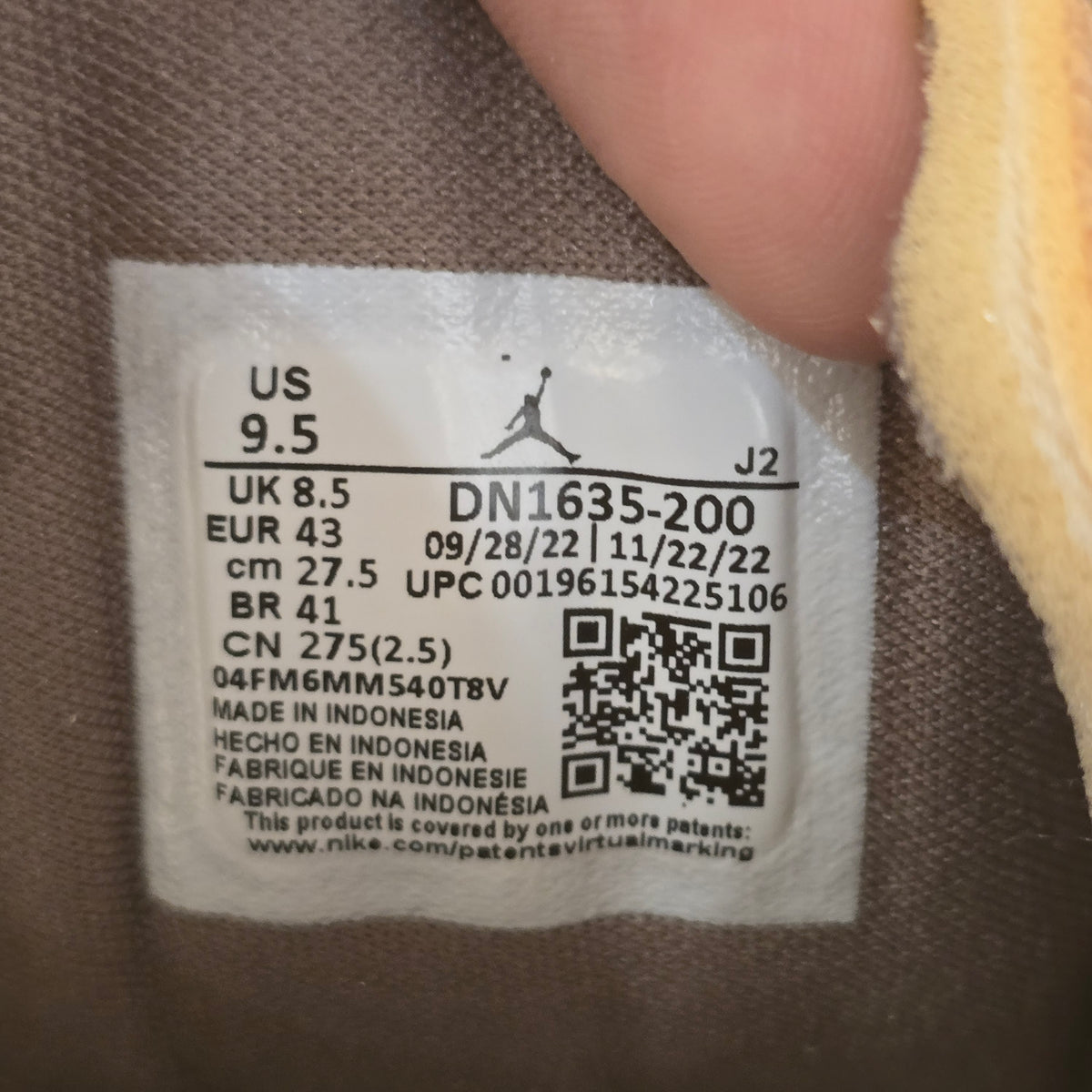 Jordan 1 Low SE Craft Taupe Haze SZ 9.5