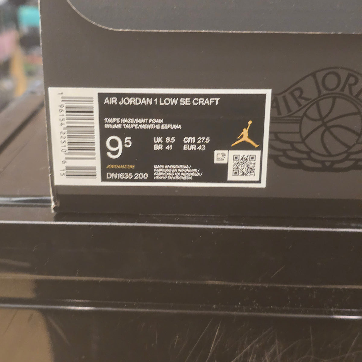 Jordan 1 Low SE Craft Taupe Haze SZ 9.5