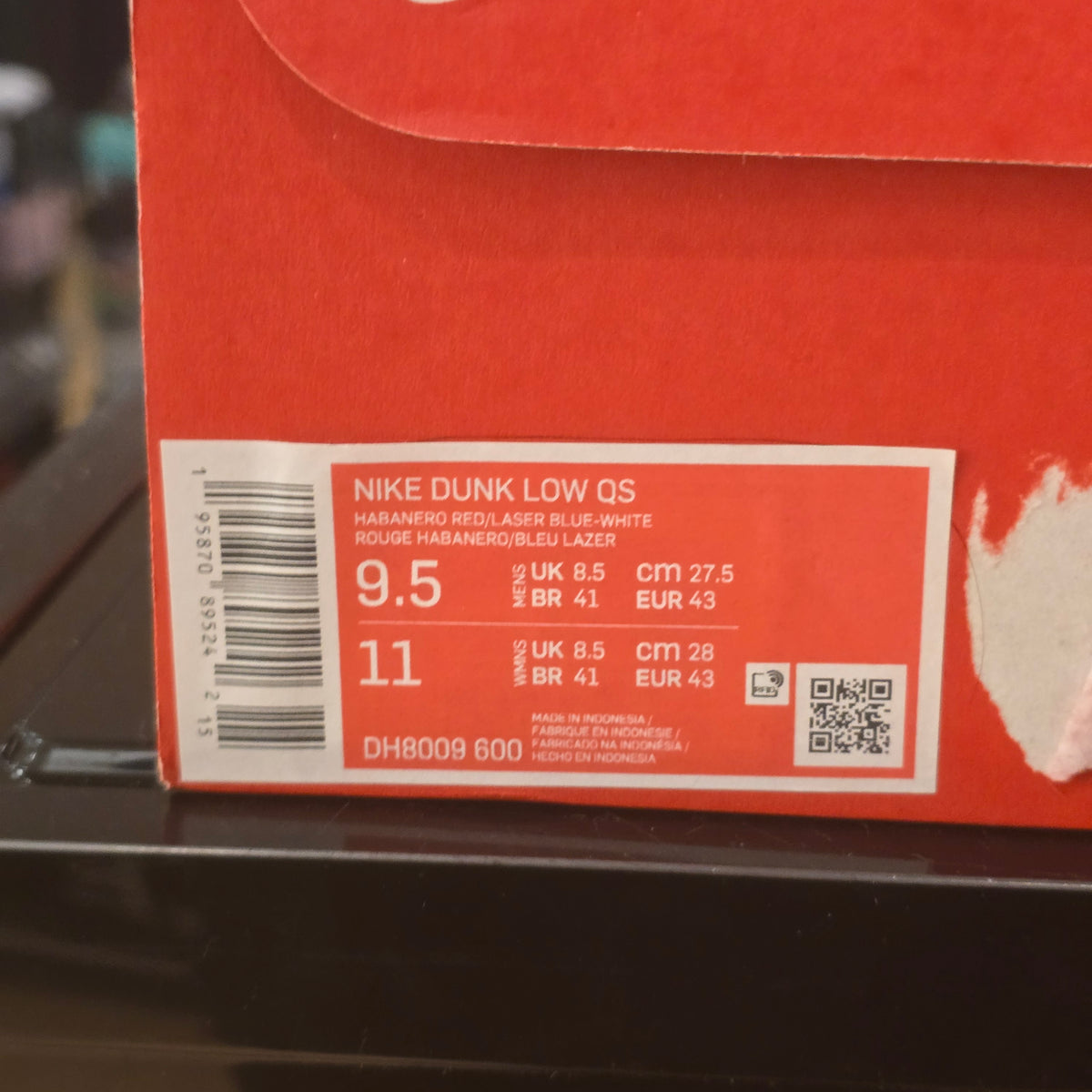 Nike Dunk Low QS Lebron James Fruity Pebbles SZ 9.5