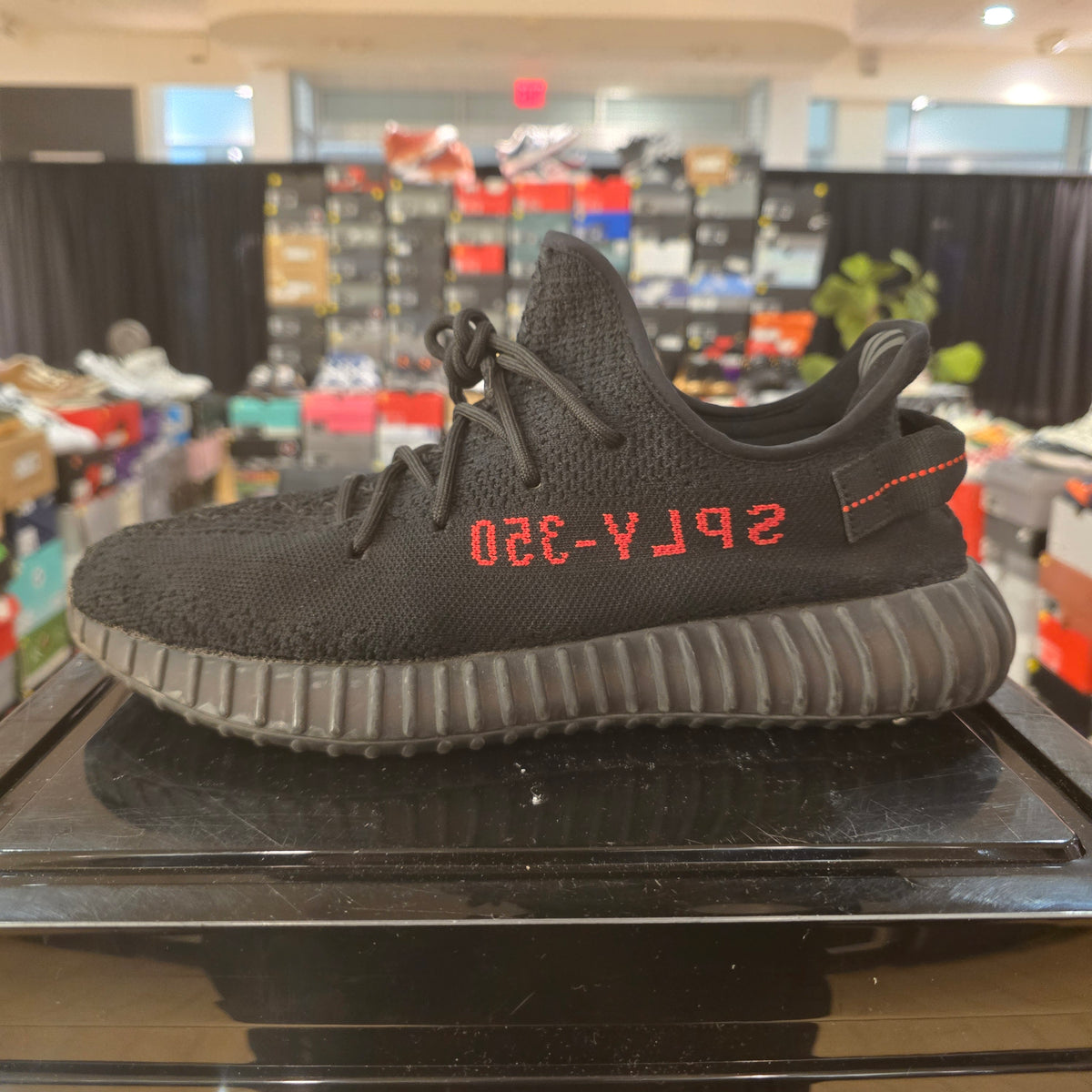 Adidas Yeezy Boost 350 V2 Black Red SZ 11 USED NO BOX