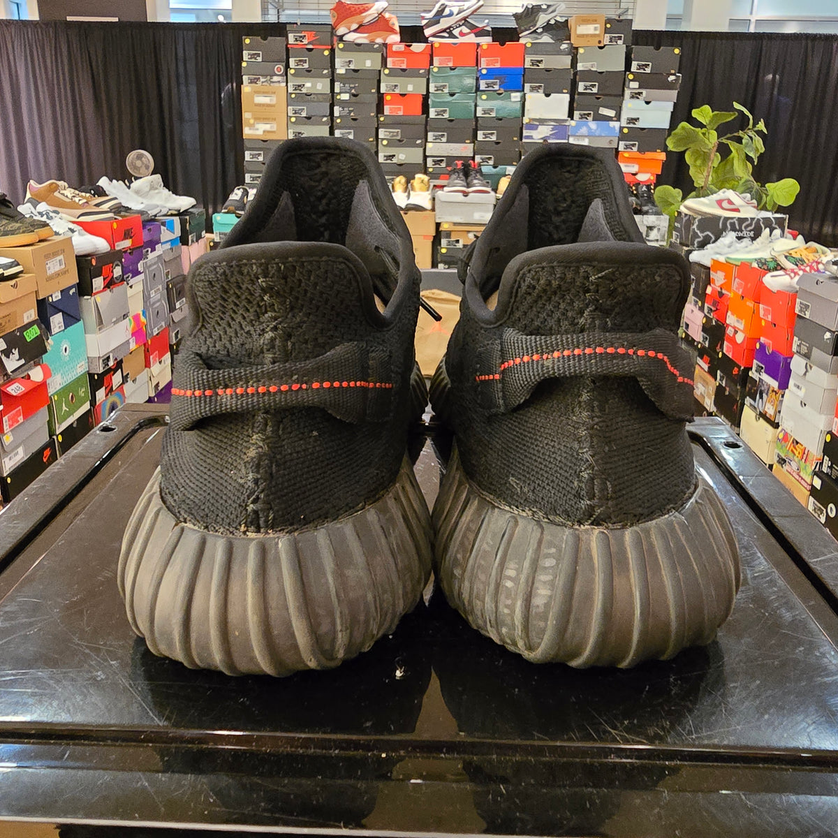 Adidas Yeezy Boost 350 V2 Black Red SZ 11 USED NO BOX