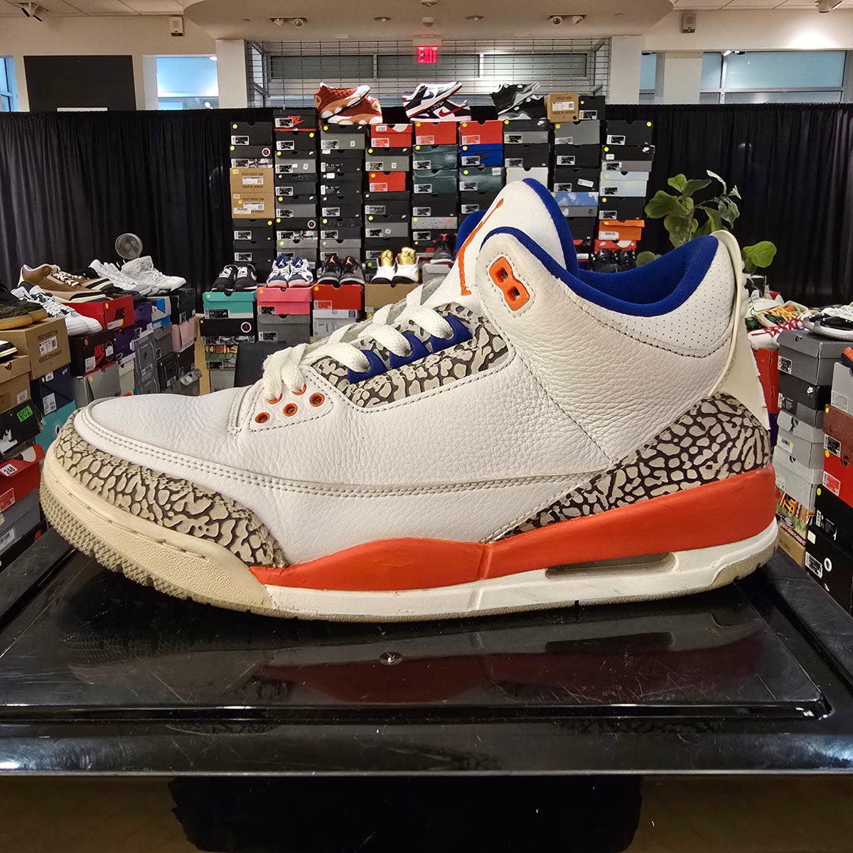 Jordan 3 Retro Knicks SZ 12 USED REP BOX