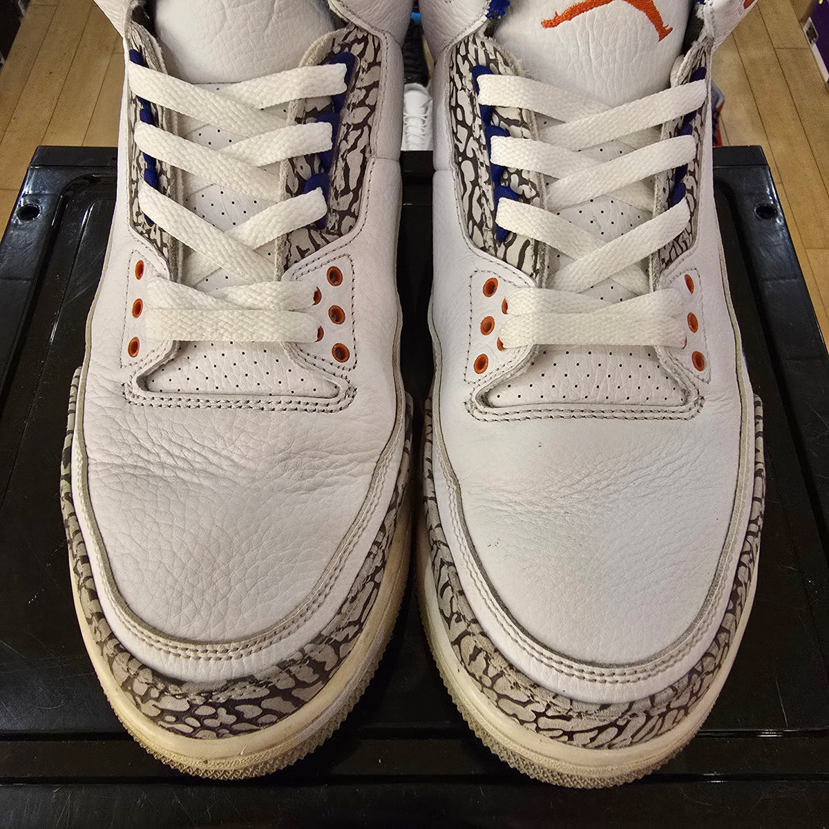 Jordan 3 Retro Knicks SZ 12 USED REP BOX