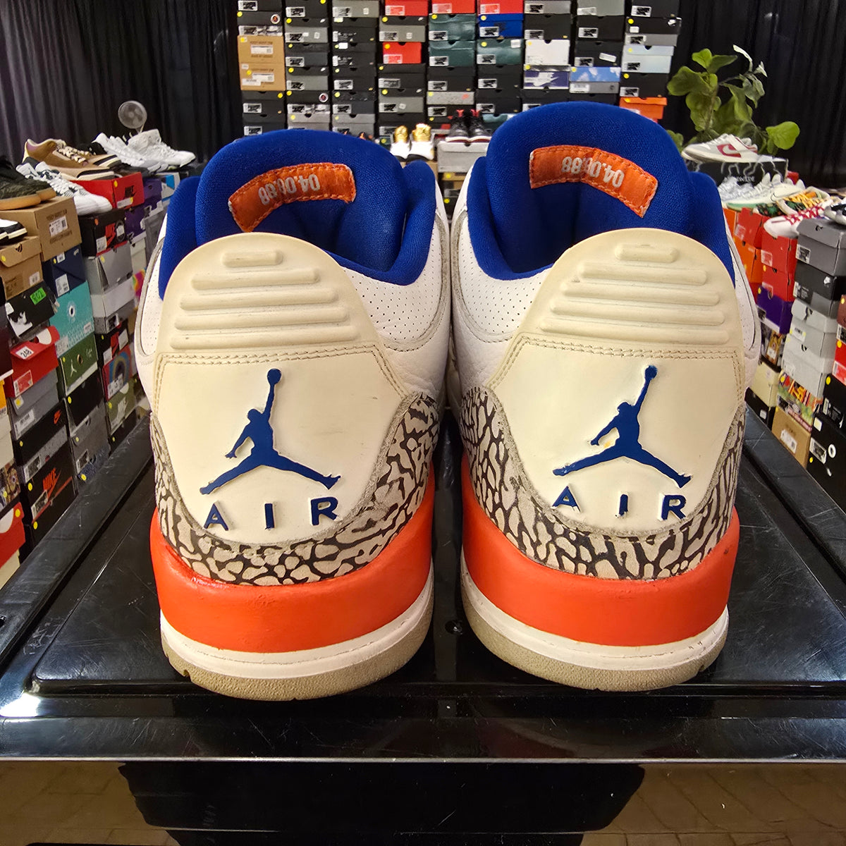 Jordan 3 Retro Knicks SZ 12 USED REP BOX