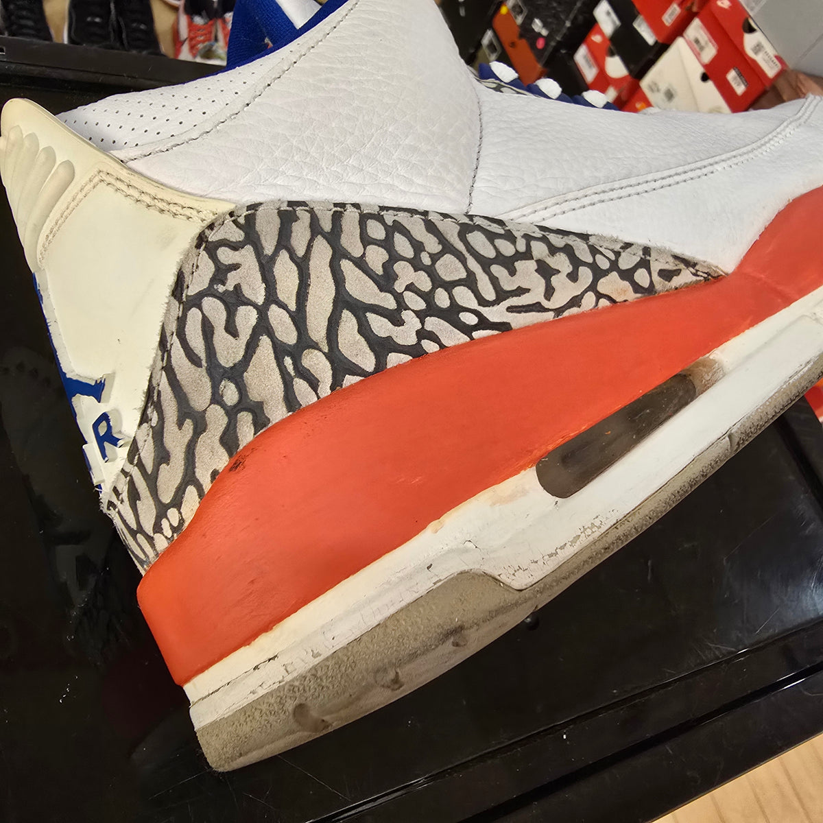 Jordan 3 Retro Knicks SZ 12 USED REP BOX