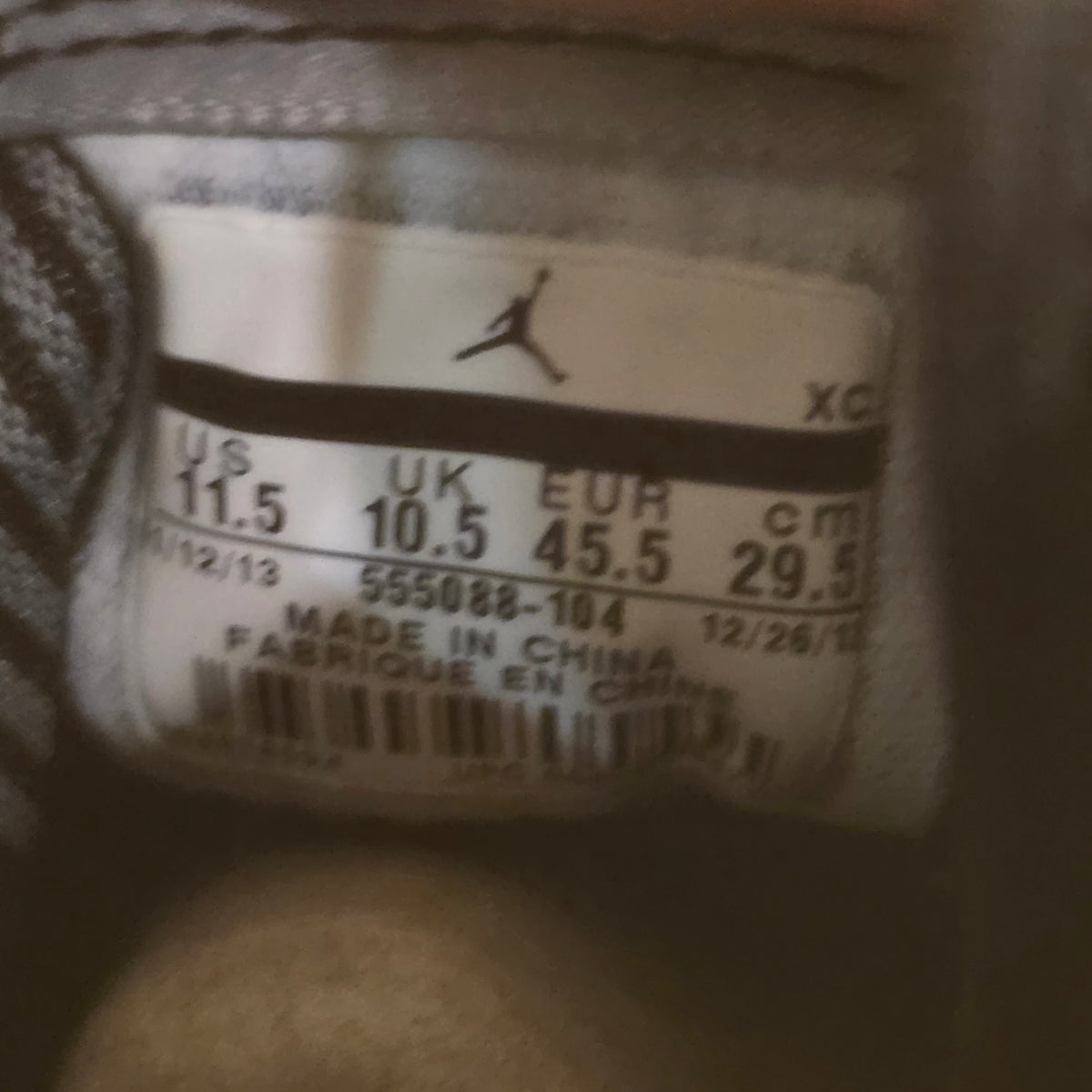 Jordan 1 Retro Barons (2014) SZ 11.5 USED NO BOX
