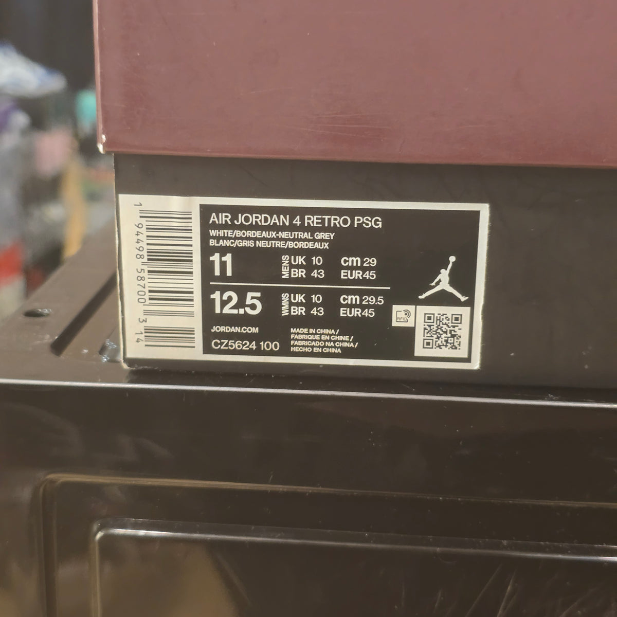 Jordan 4 Retro PSG Paris Saint-Germain SZ 11 USED