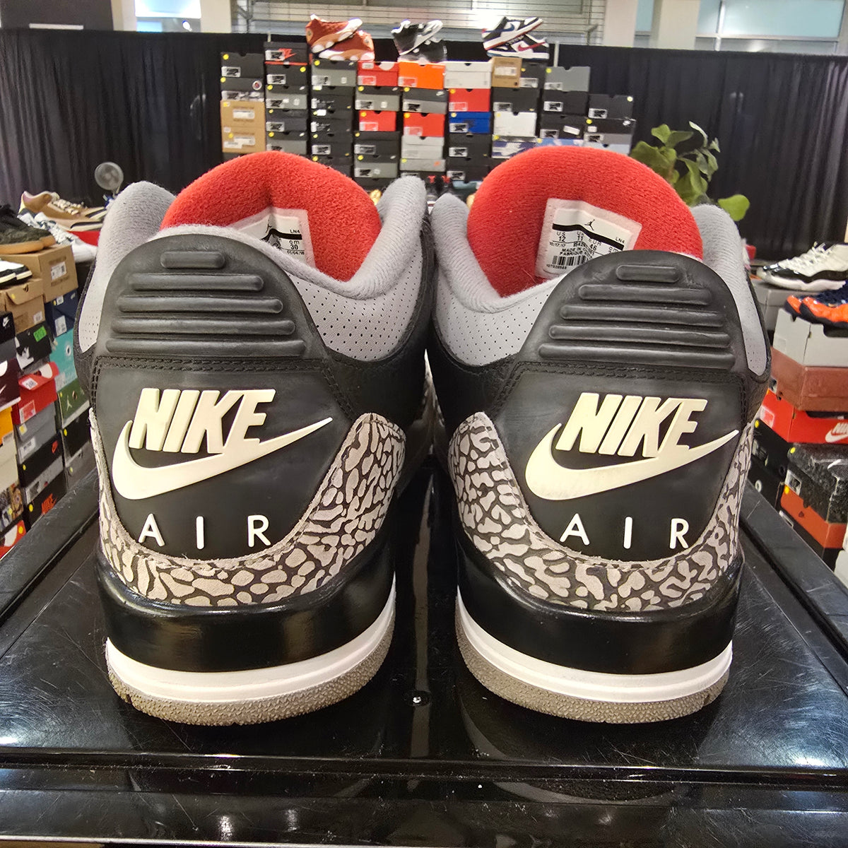 Jordan 3 Retro Black Cement (2018) SZ 12 USED