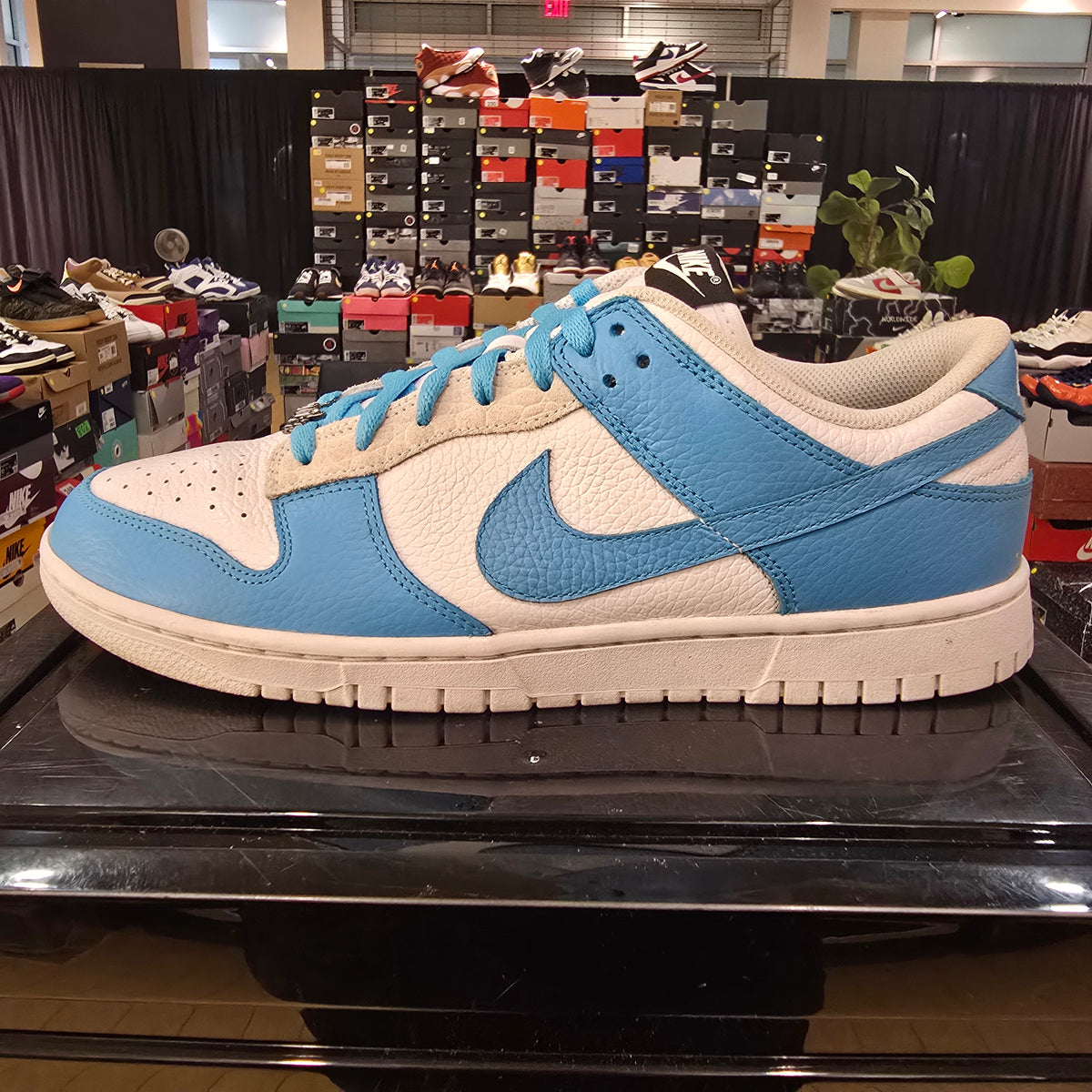 Nike Dunk Low ID By You Foxtrot UNC SZ 11.5 USED MISSING LID