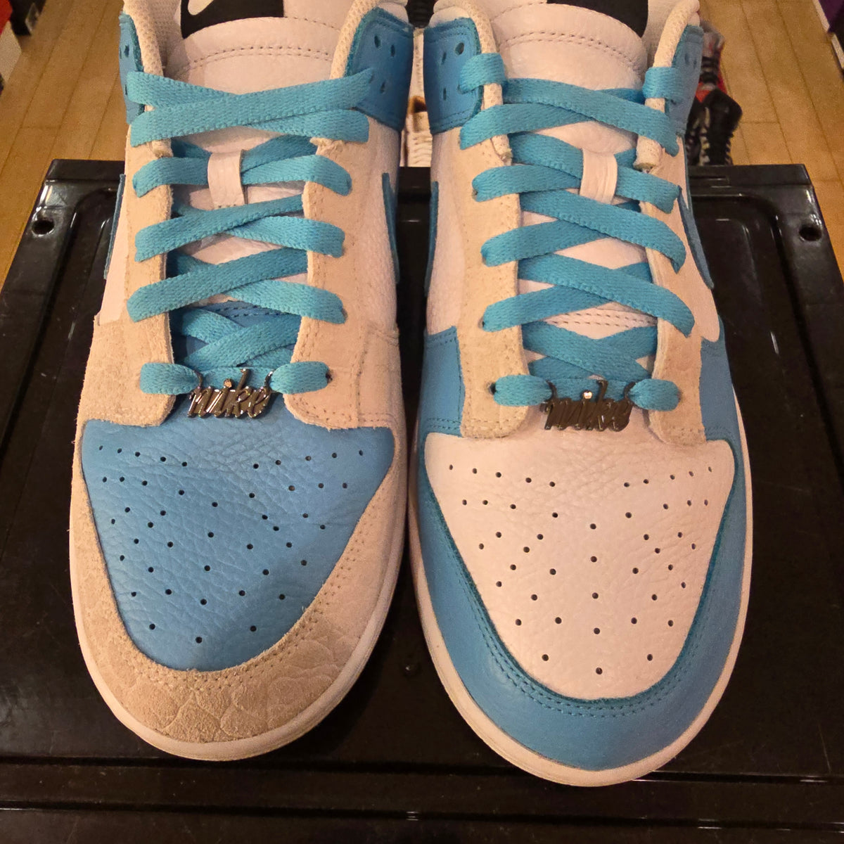 Nike Dunk Low ID By You Foxtrot UNC SZ 11.5 USED MISSING LID