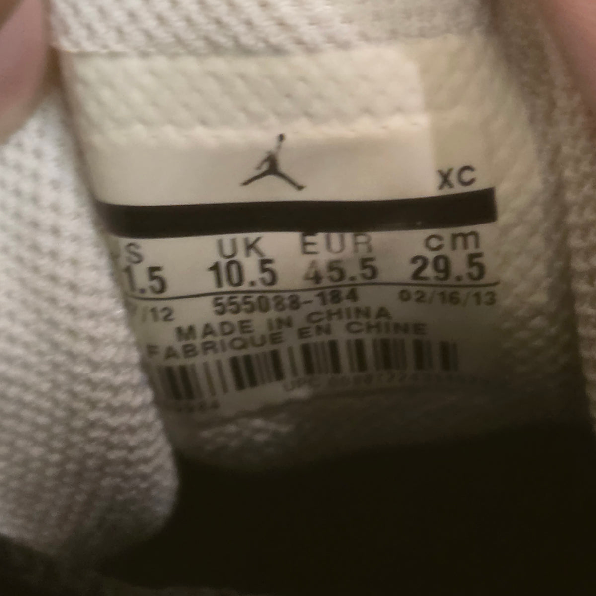 Jordan 1 Retro Black Toe (2013) SZ 11.5 USED