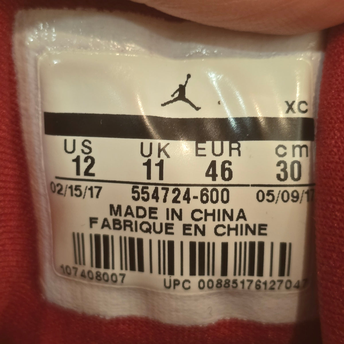 Jordan 1 Mid Gym Red SZ 12 USED NO BOX