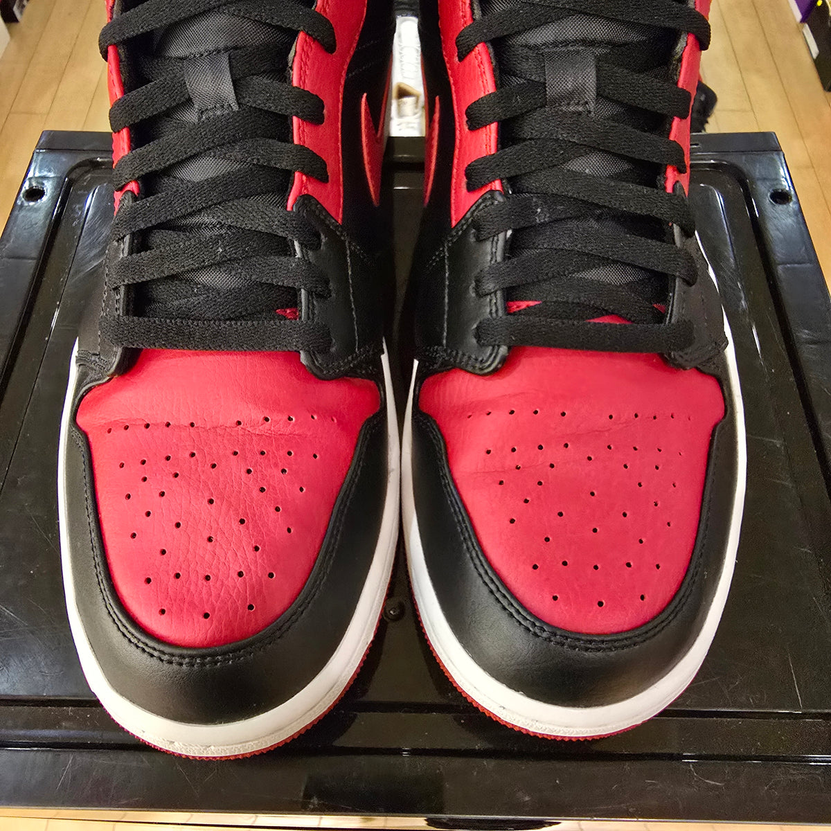 Jordan 1 Mid Banned (2020) SZ 12 USED REP BOX