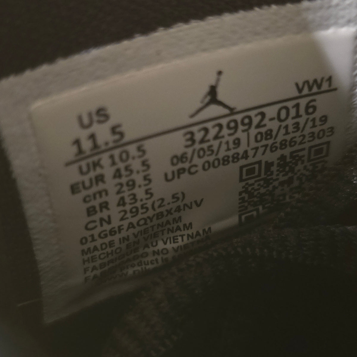 Jordan 6 Rings Space Jam (2018) SZ 11.5 USED NO BOX