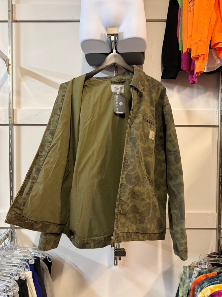Carhartt WIP Duck Camo Detroit Jacket Size XL