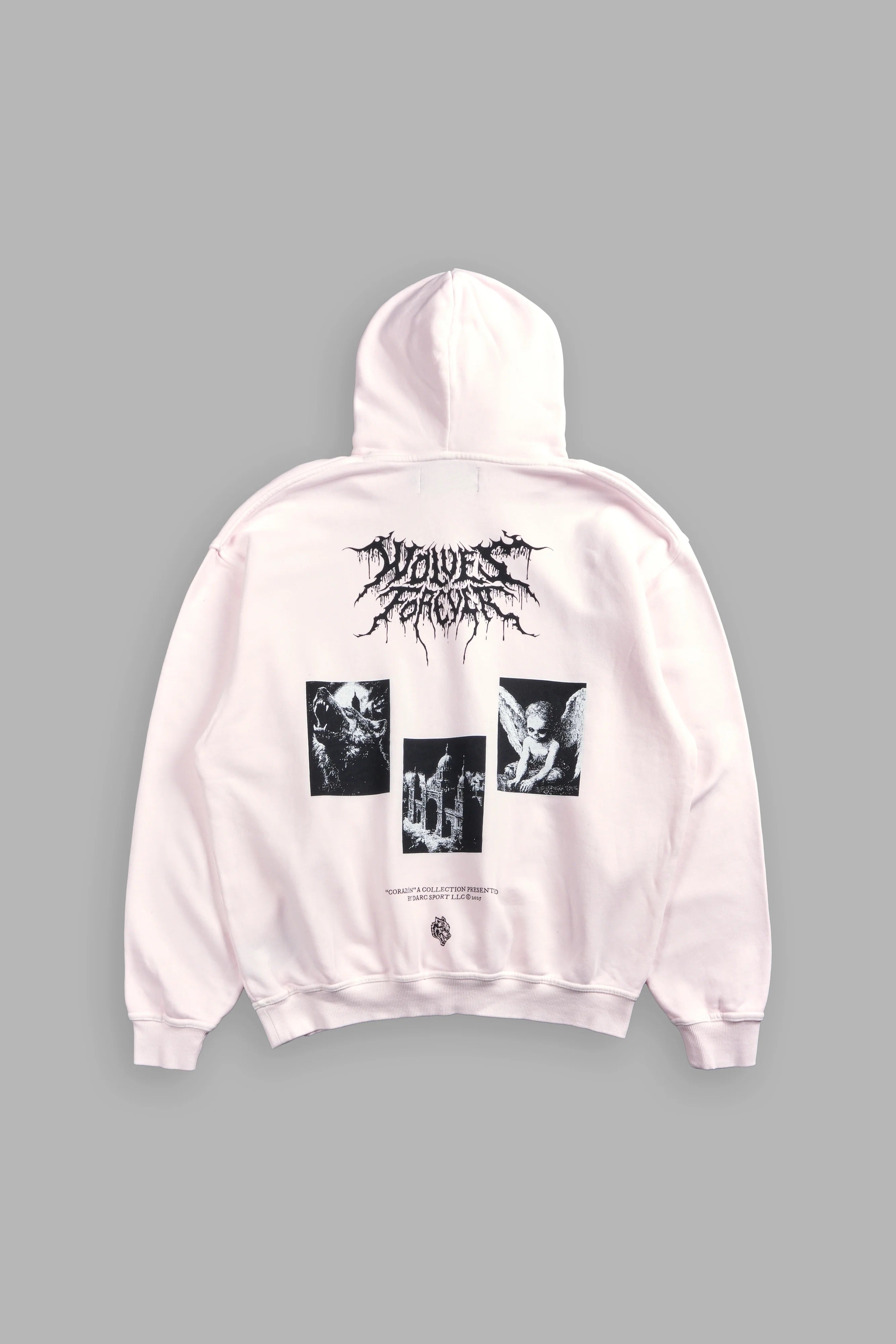Darc Sport Life From Death Pierce Hoodie Blush Pink Sz Small