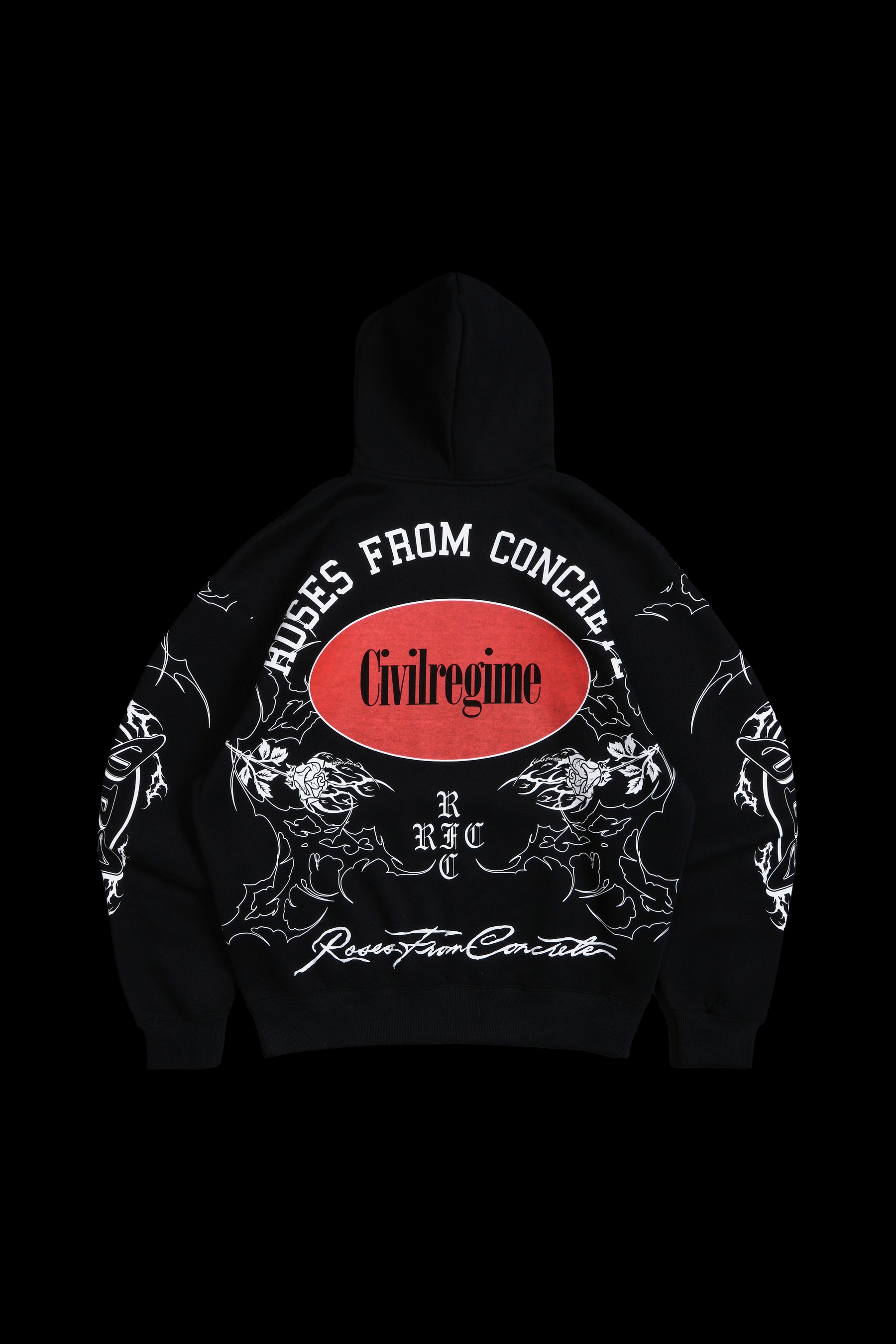 Civil Regime All League Snap Hoodie Black Sz L