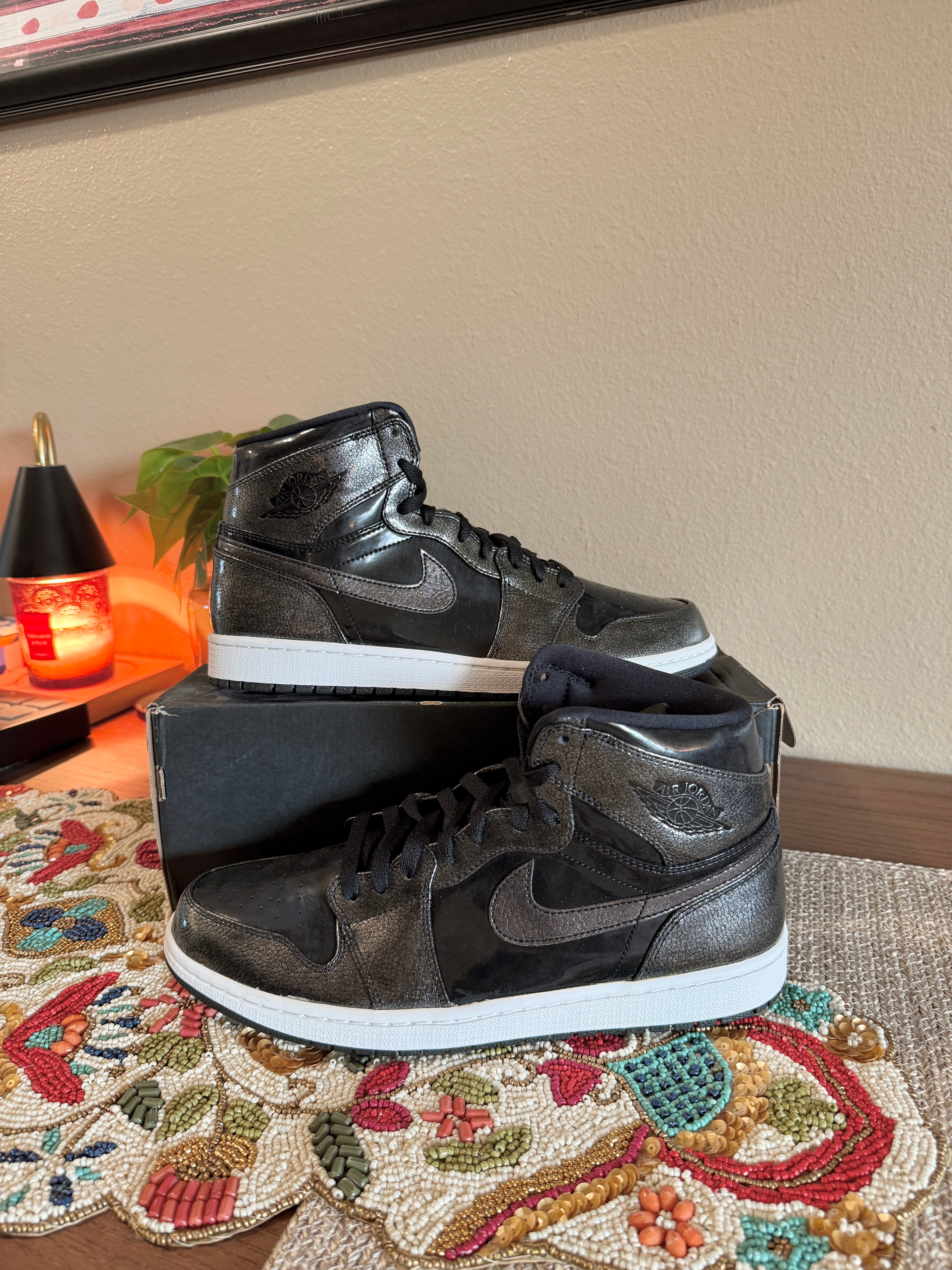 Jordan 1 Retro Black Patent Size 11.5