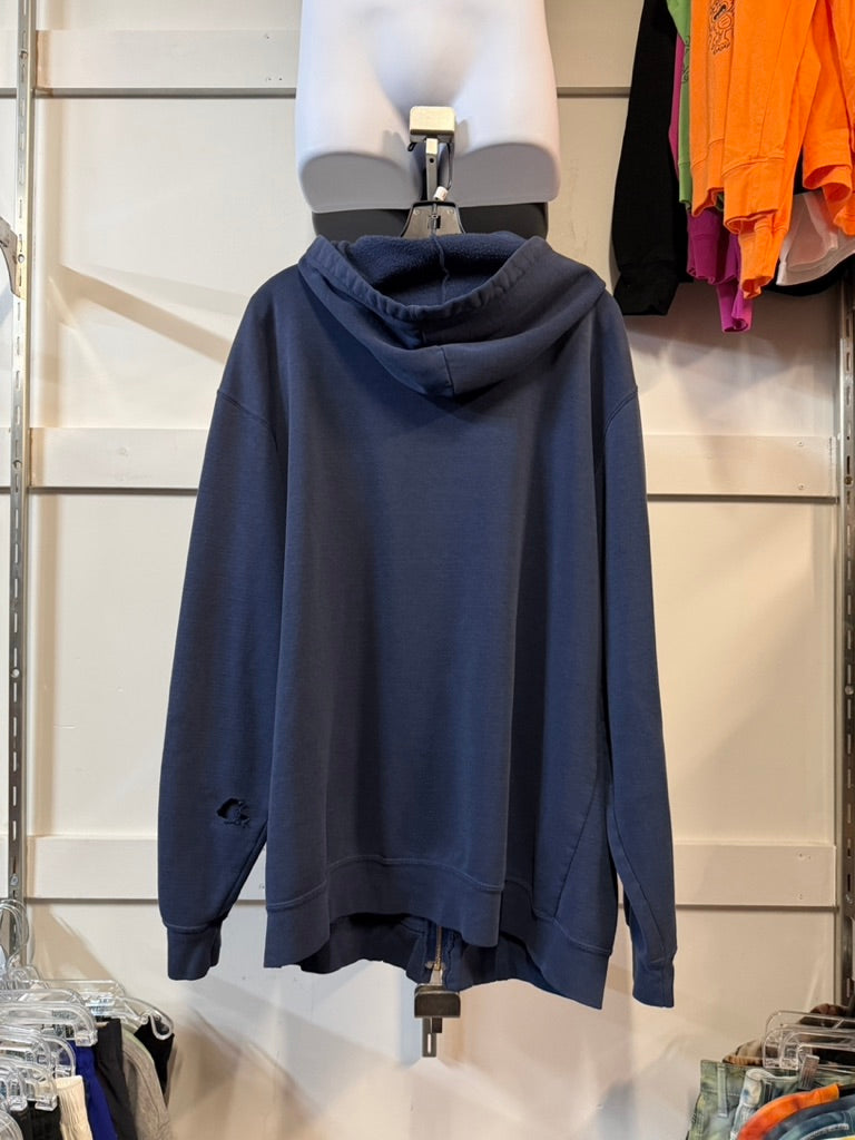 Y2K Carhartt Navy Blue Zip Up Hoodie Sz XL