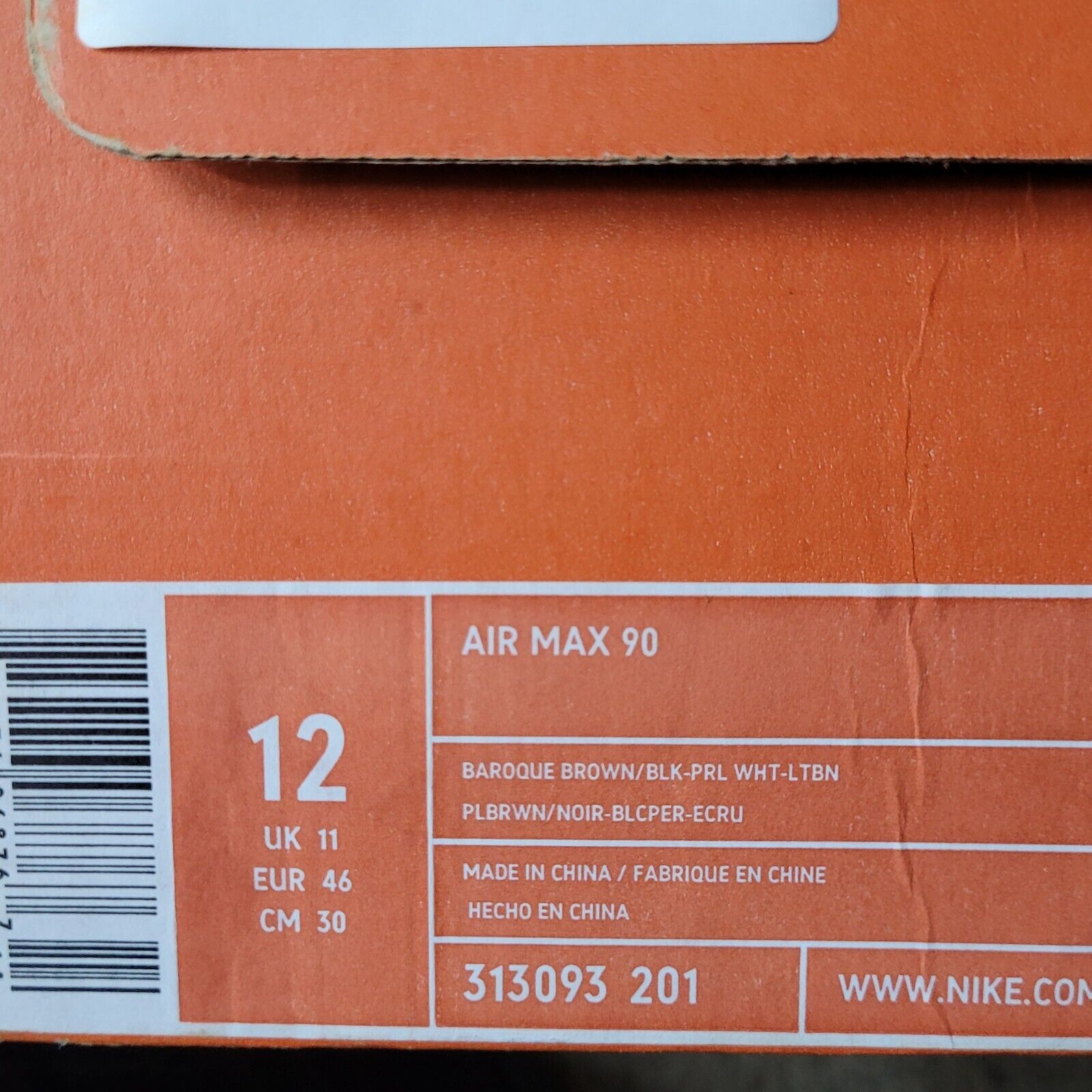 Nike Air Max 90 Footpatrol Shoes: 313093-201  Size 12