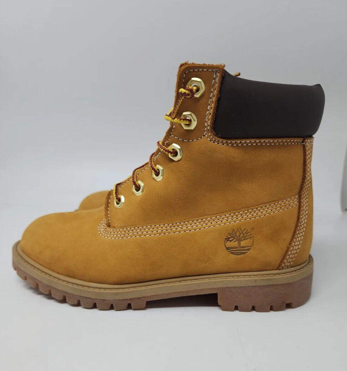 TIMBERLAND Children's PREMIUM 6-INCH WATERPROOF BOOTS Wheat Yellow Sz 5