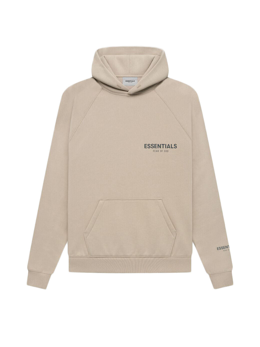 Fear of God Essentials Core Collection Pullover Hoodie Tan Size Large
