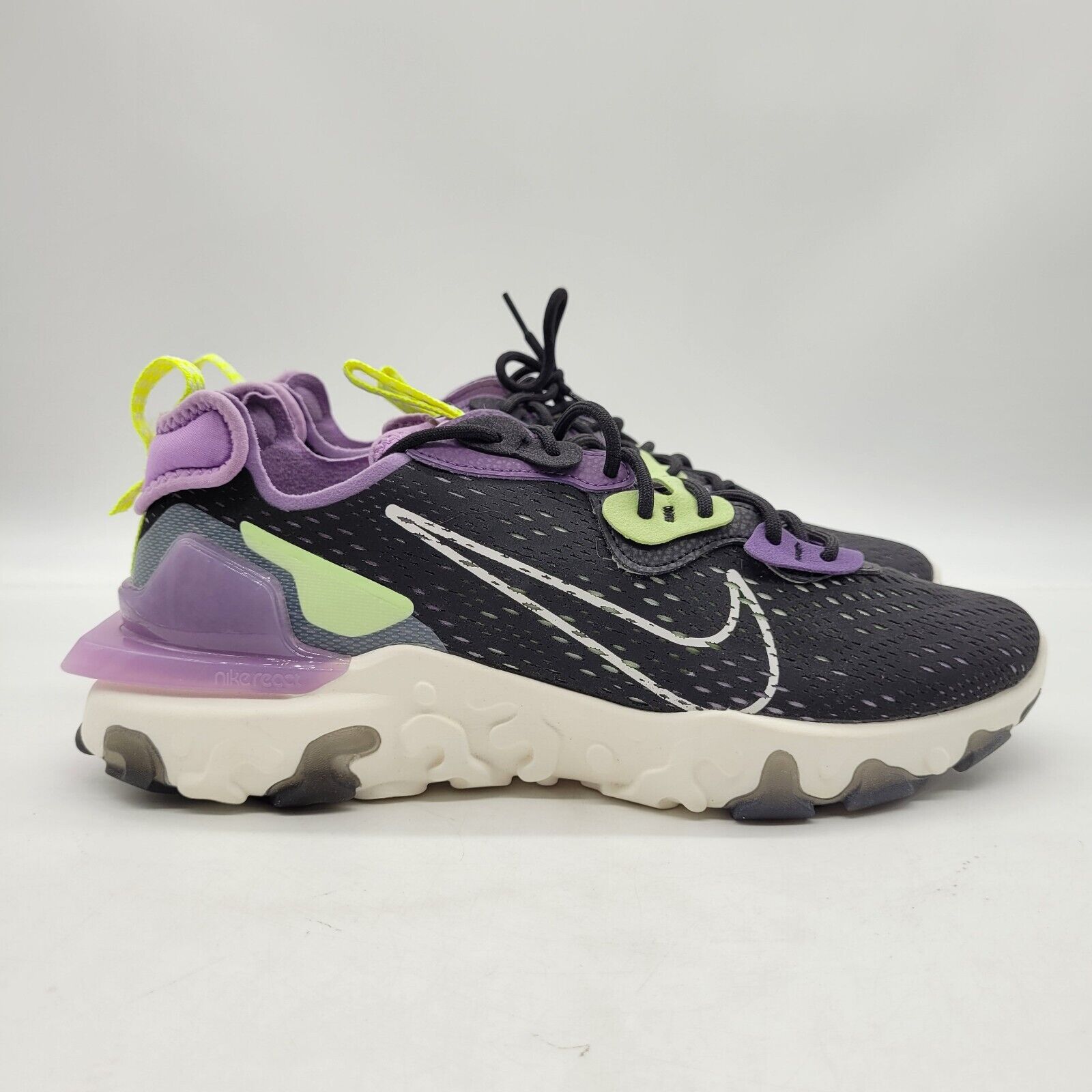 Size 12 Womens Nike React Vision Gravity Purple Black CI7523-002