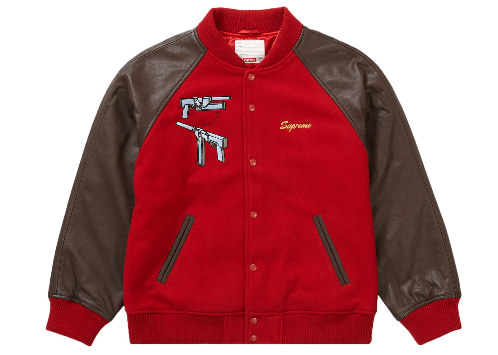 Supreme Aeon Flux Varsity Jacket Red Size Small