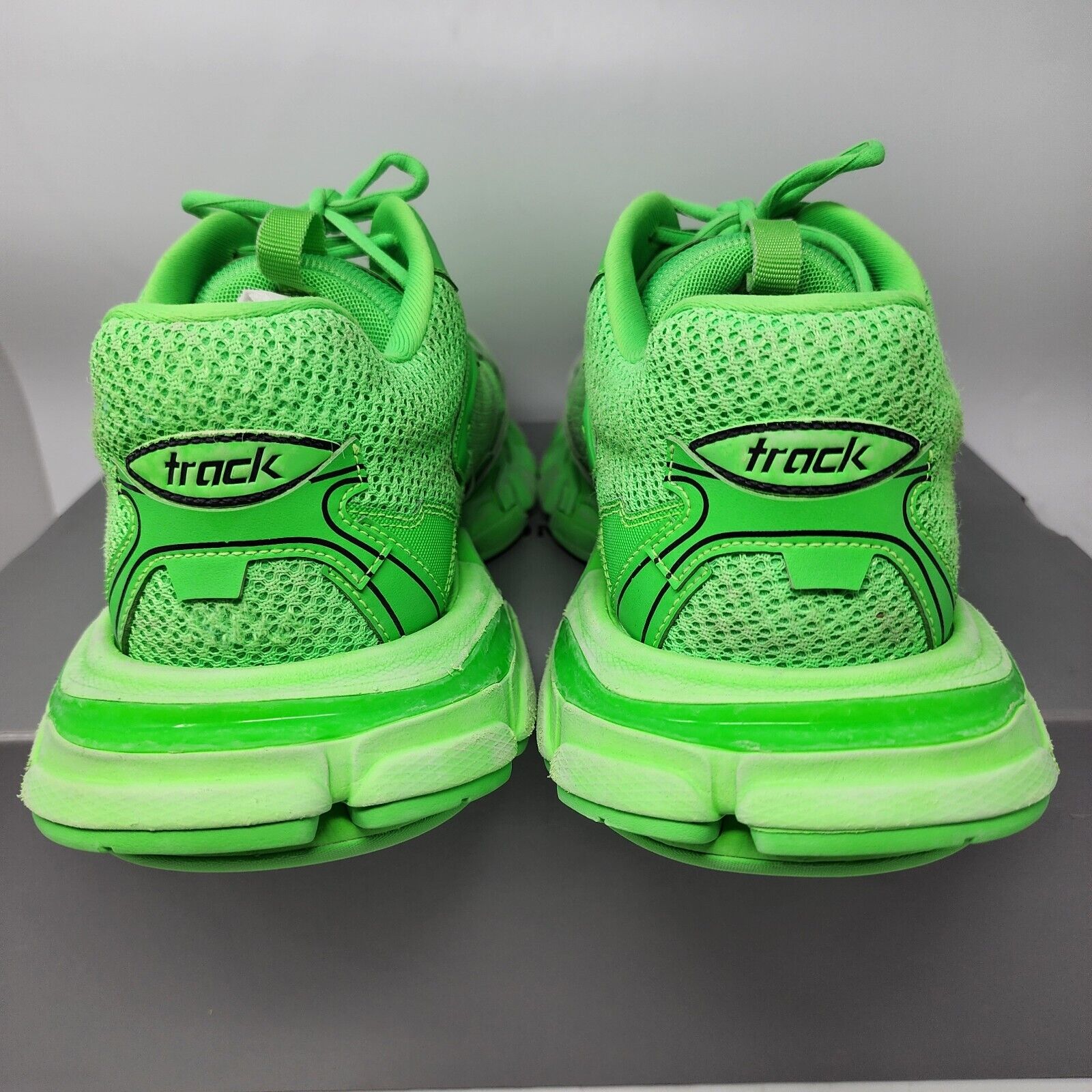 Size 12 USA- Balenciaga Track Trainer Fluo Green Euro 45