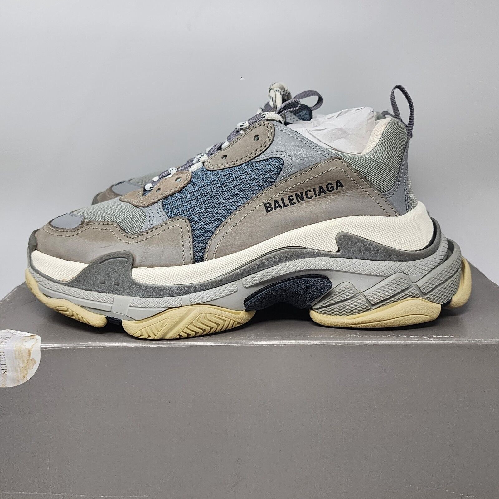 Balenciaga Triple S  Grey Blue Sz 7