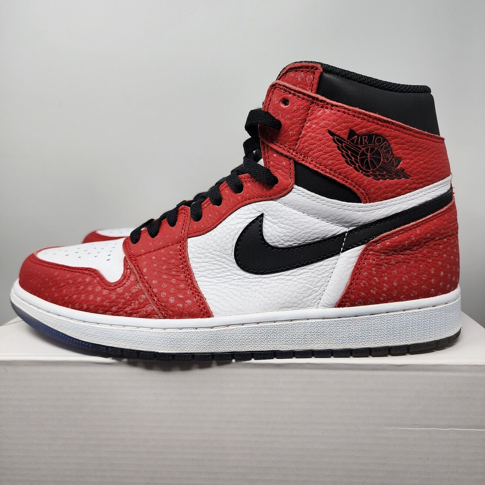 Size 12 - Air Jordan 1 High Origin Story Spider-Man - 555088 602 Clean