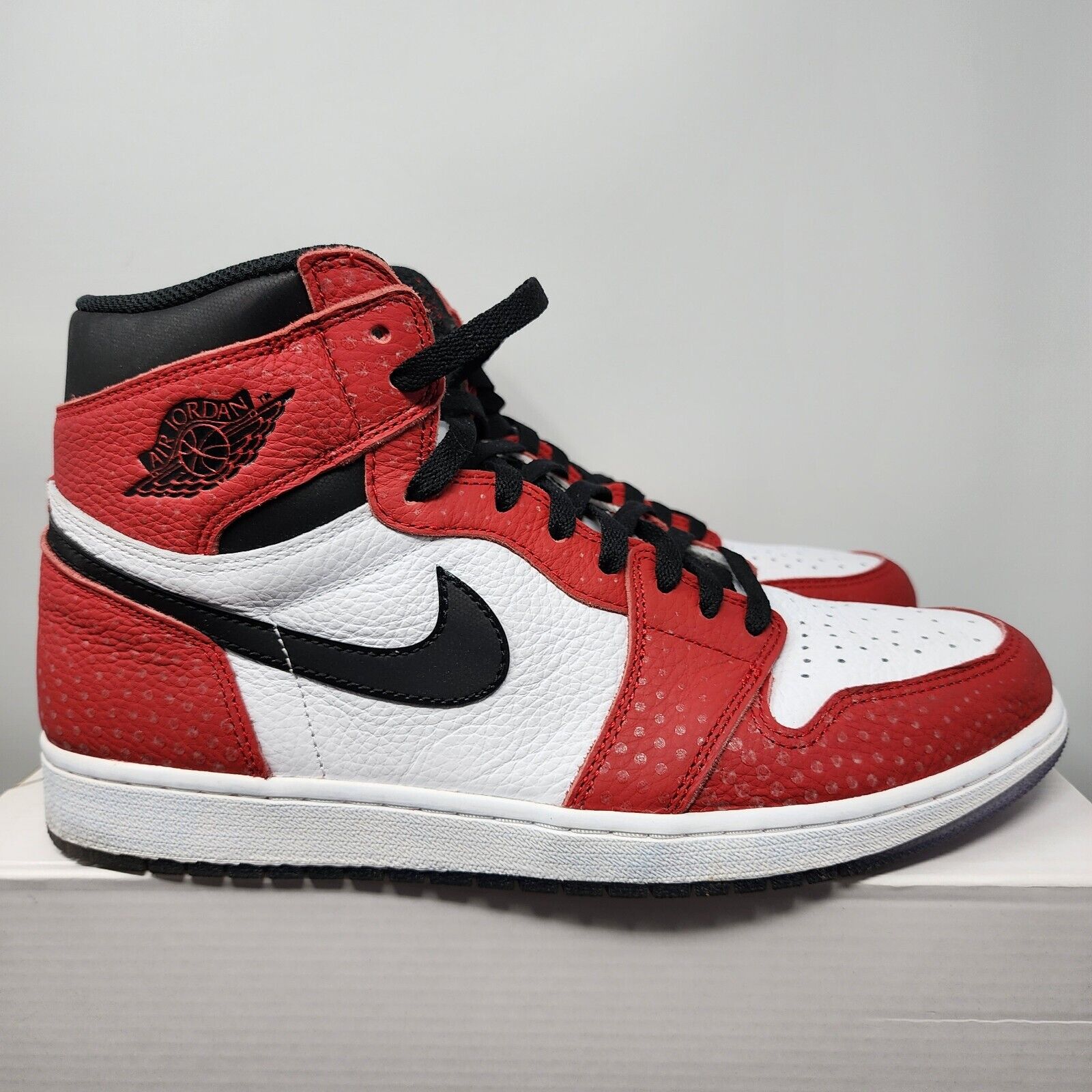 Size 12 - Air Jordan 1 High Origin Story Spider-Man - 555088 602 Clean