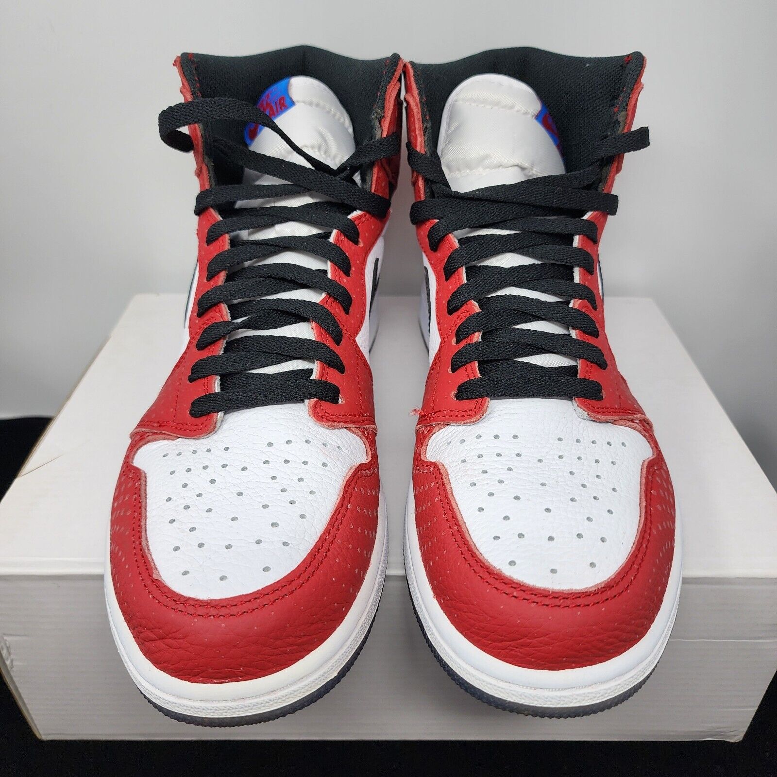 Size 12 - Air Jordan 1 High Origin Story Spider-Man - 555088 602 Clean