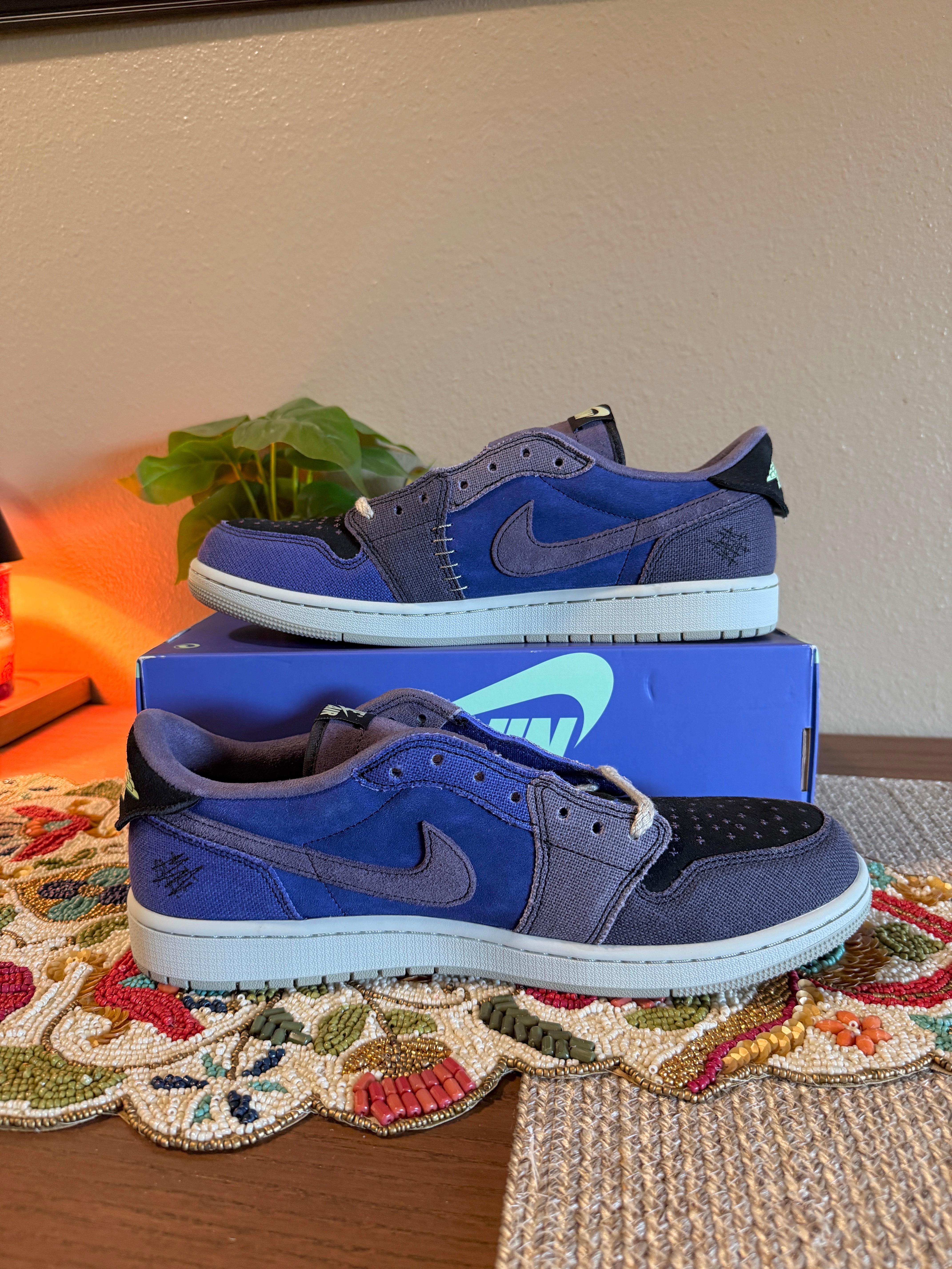 Jordan 1 Retro Low OG Zion Williamson Voodoo Alternate Size 13 MISSING LID