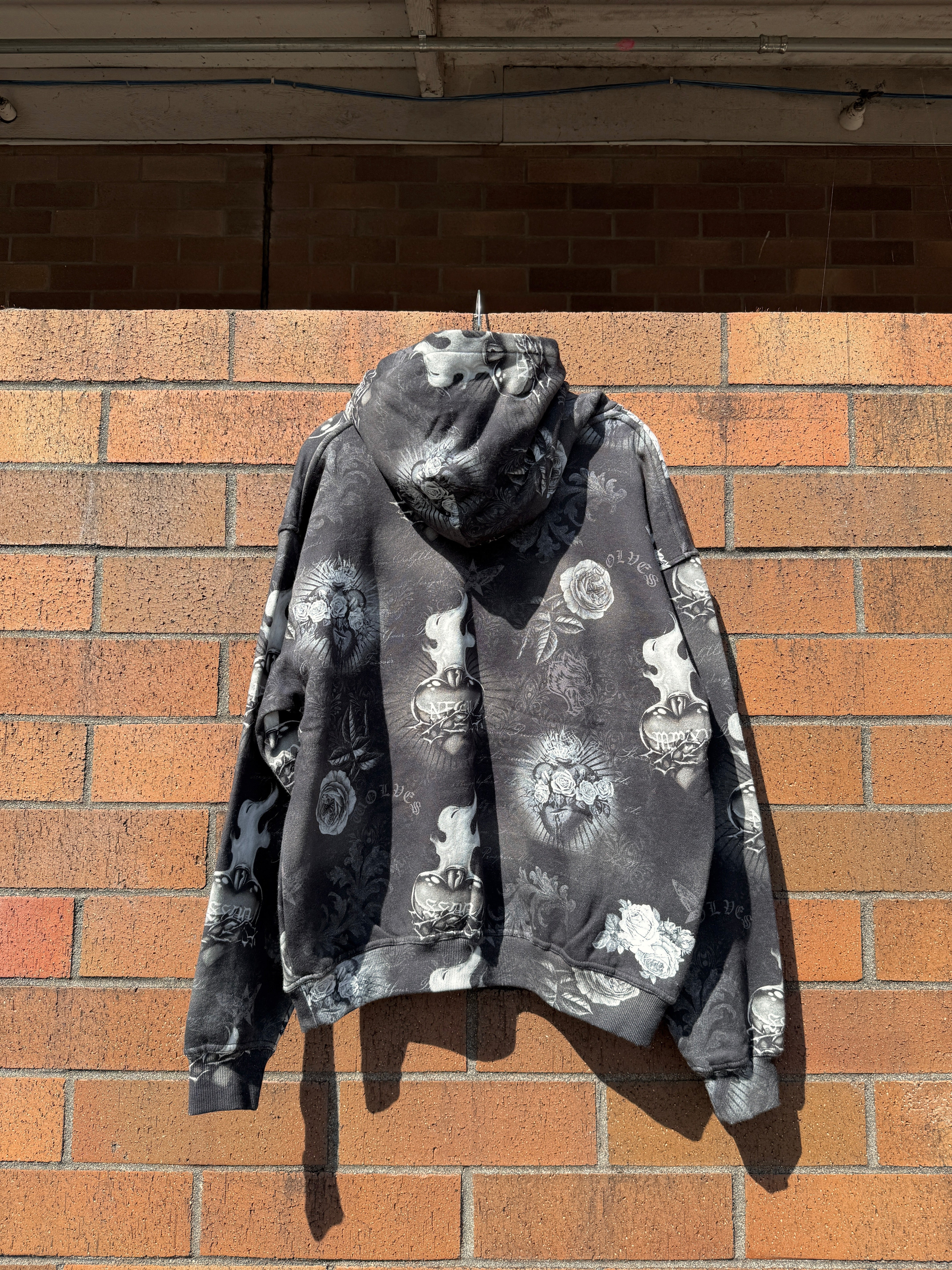 Darc Sport Always Loyal Pierce Hoodie Corazon de Oscuridad Tonal Size M