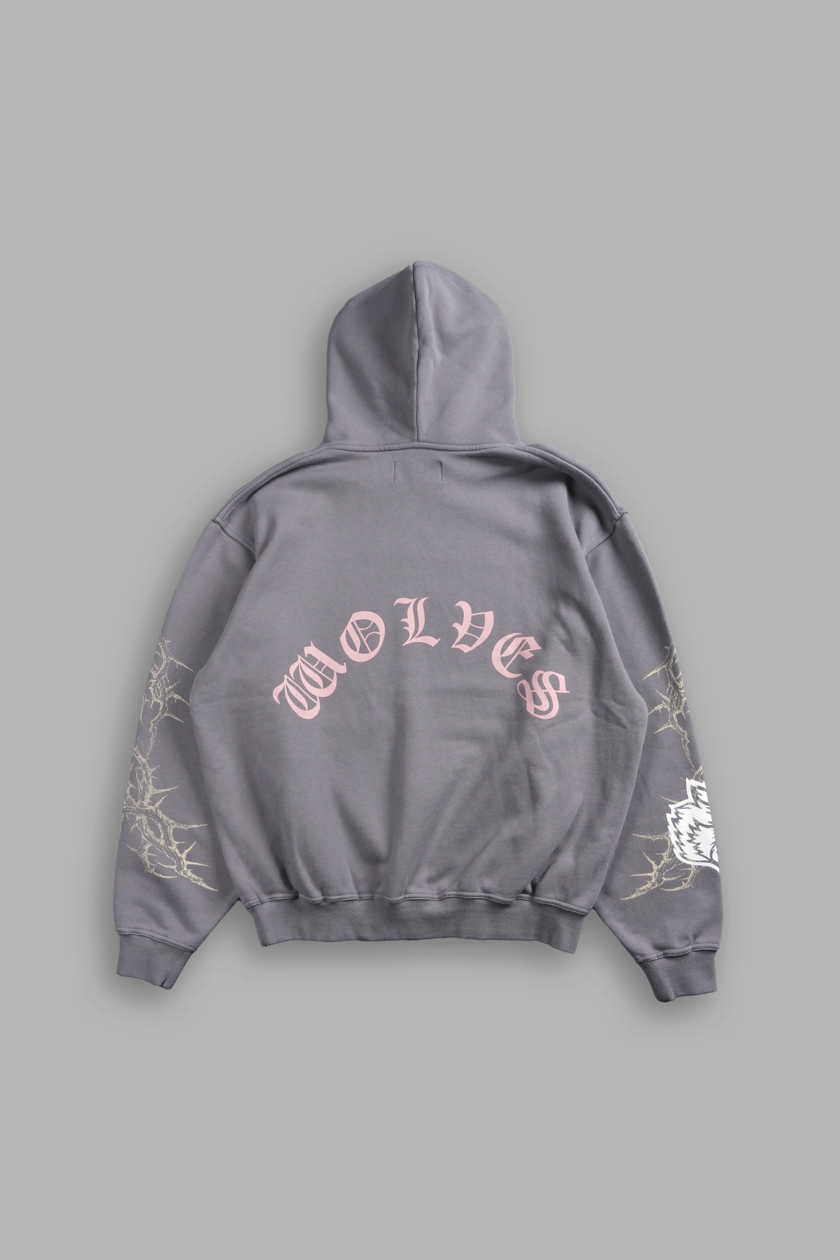 Darc Sport Scorpion Rose Pierce Hoodie Dove Gray Sz Small
