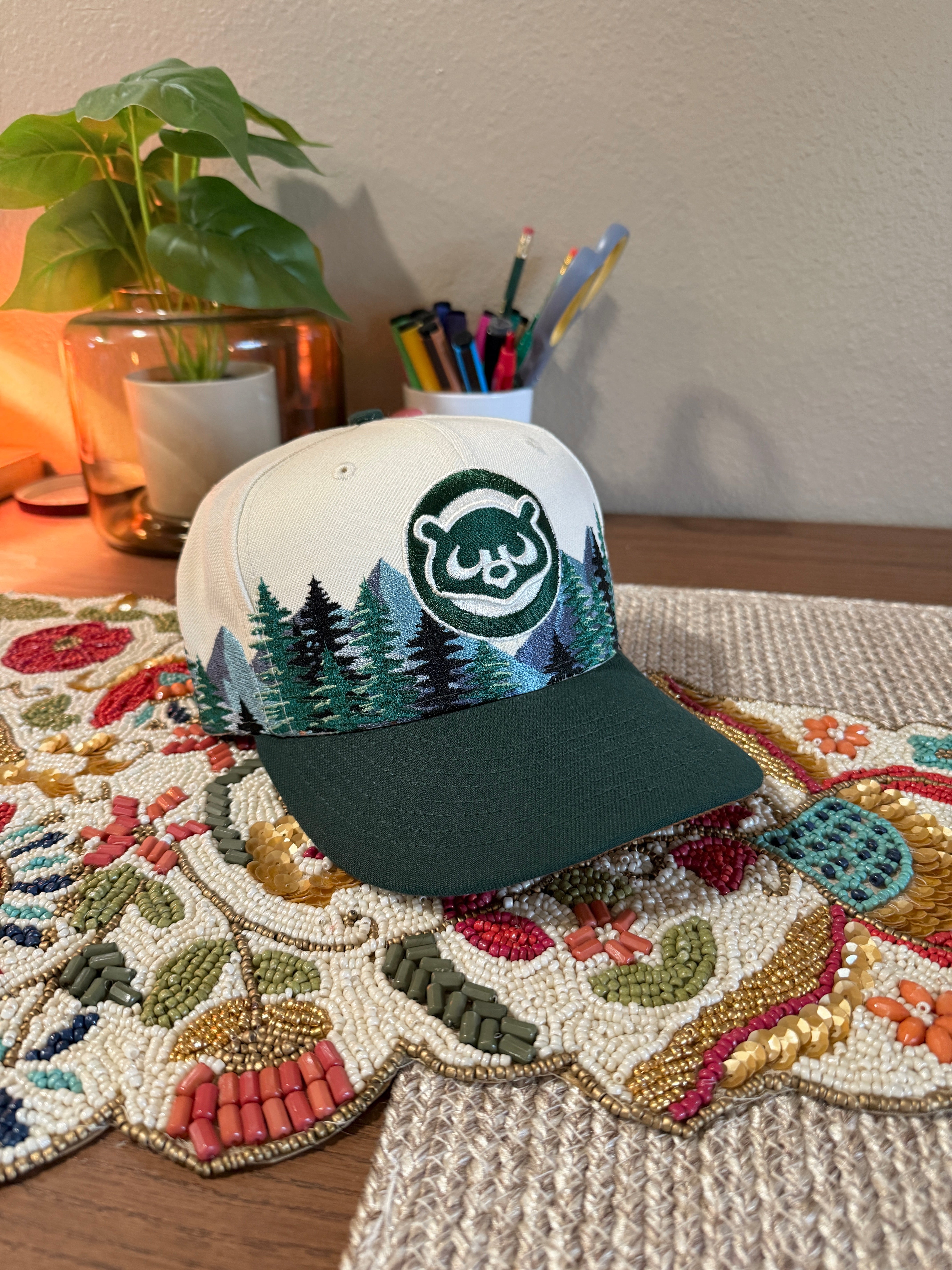 New Era Chicago Cubs Outdoor Collection Fitted Hat Size 7 1/4 USED