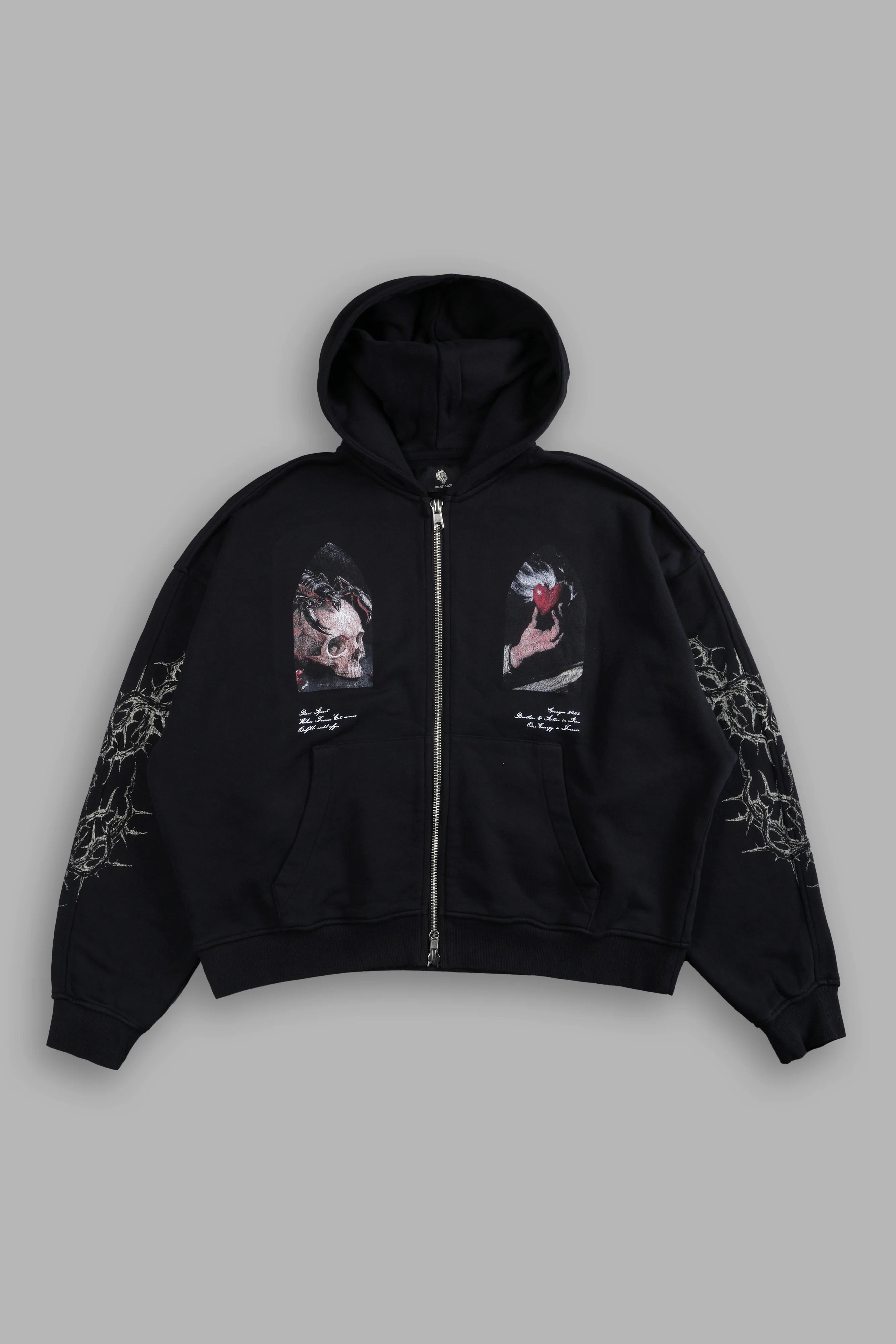 Darc Sport Thorns Darco Double Zip Hoodie Black Sz Small