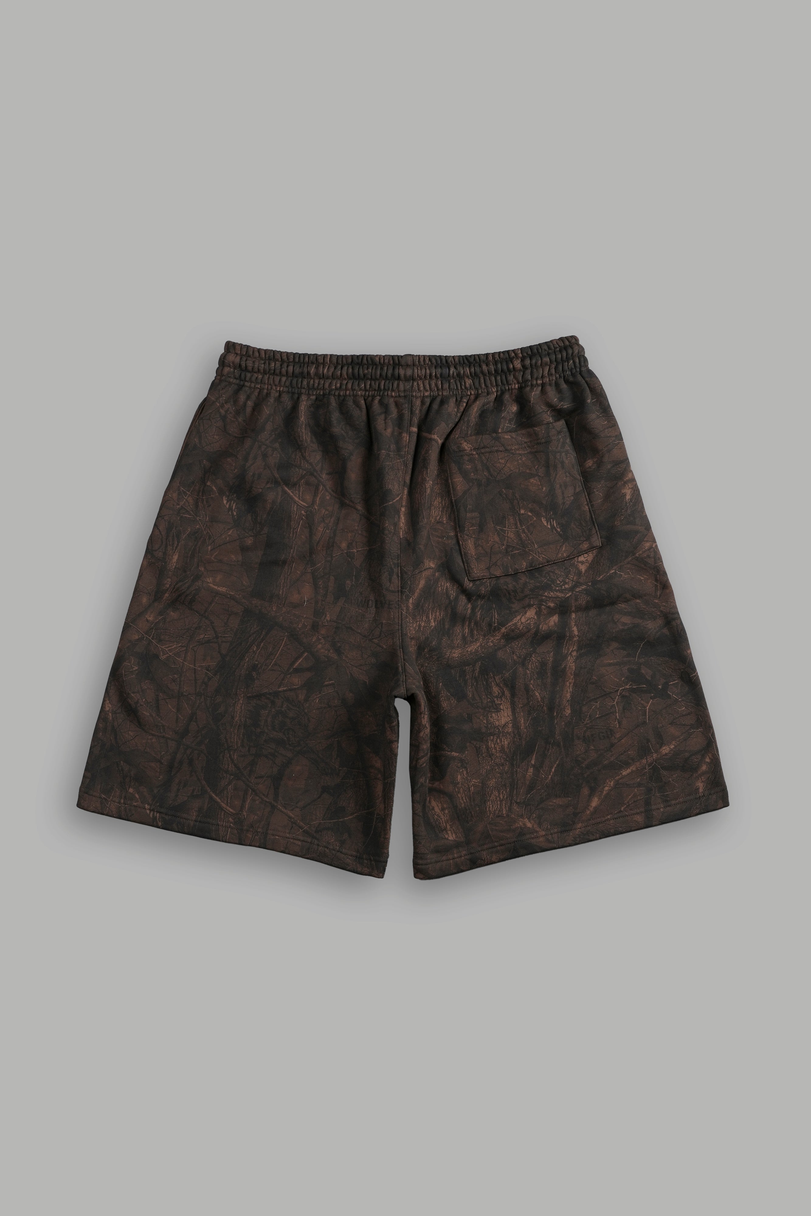 Darc Sport Dual Oversized Osiris Sweat Shorts Brown Driftwood Forest Camo Sz L