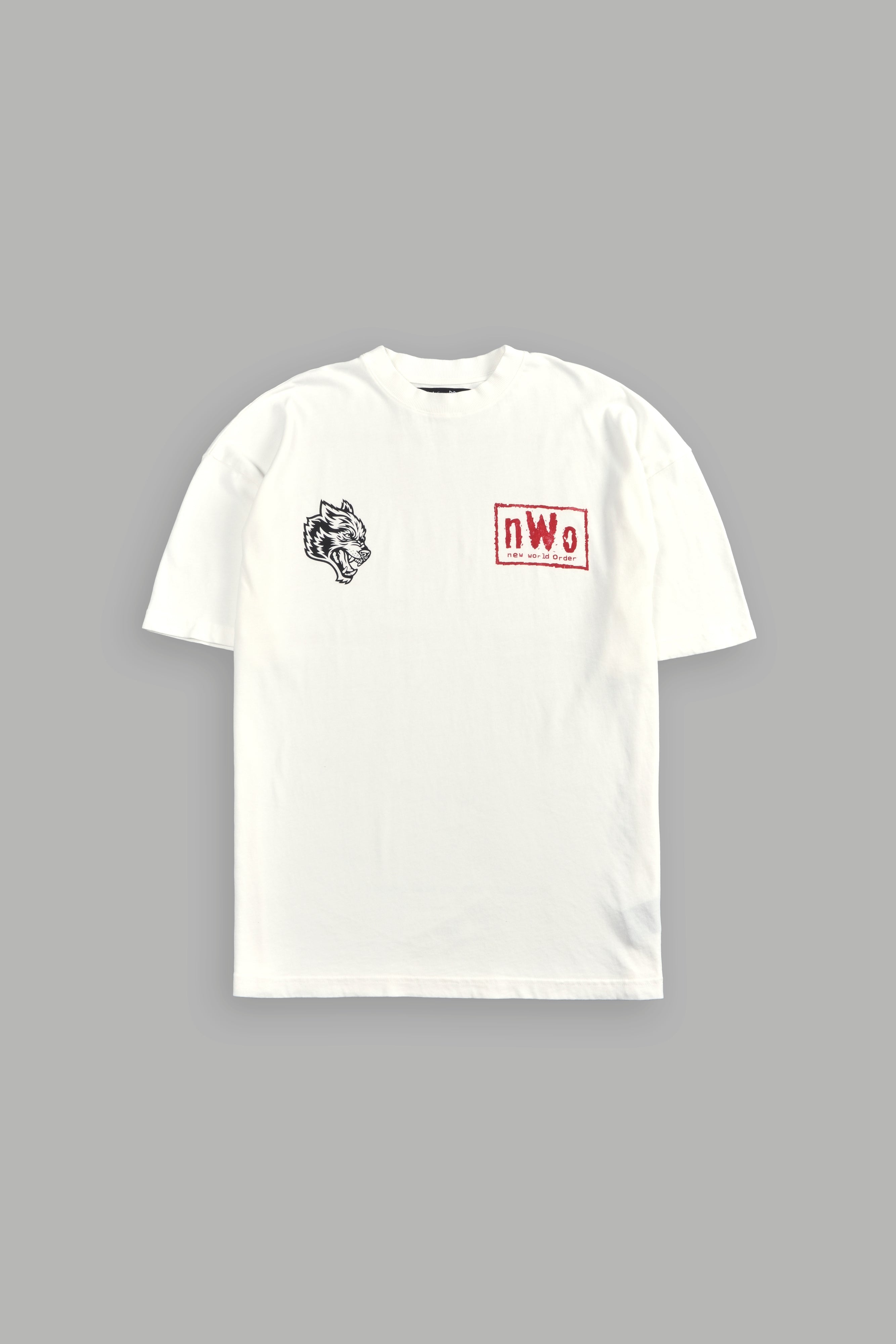 Darc Sport x WWE NWO Oversized Tee White Sz L
